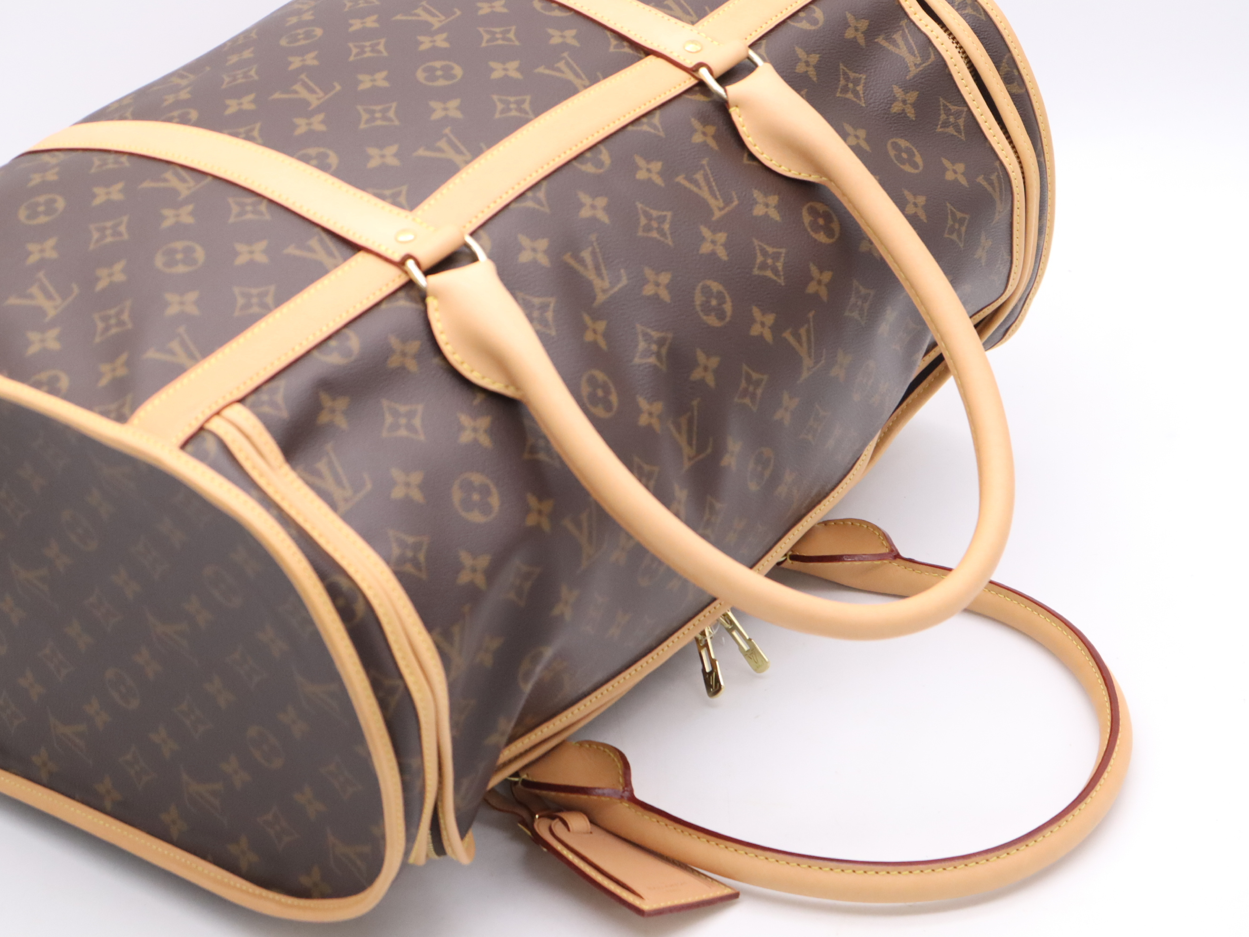 M45662 Monogram Dog Bag, with name tag and dust bag, RIFD verified, Boston bag. — view 6