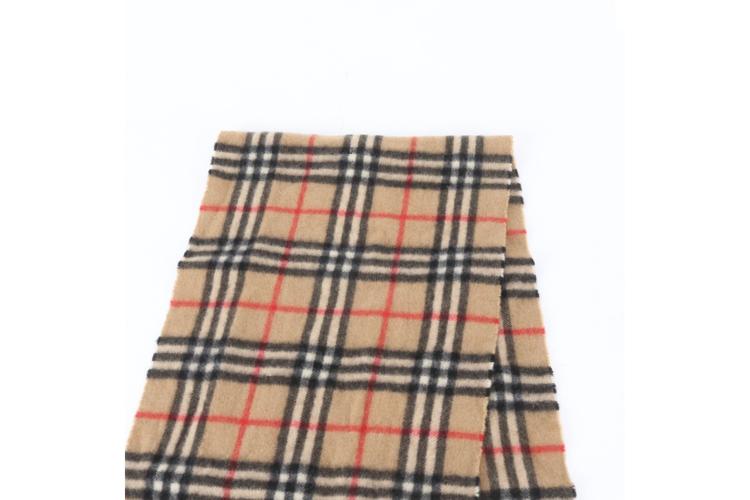 Tag attached, 100% cashmere, Nova Check pattern scarf. — view 3