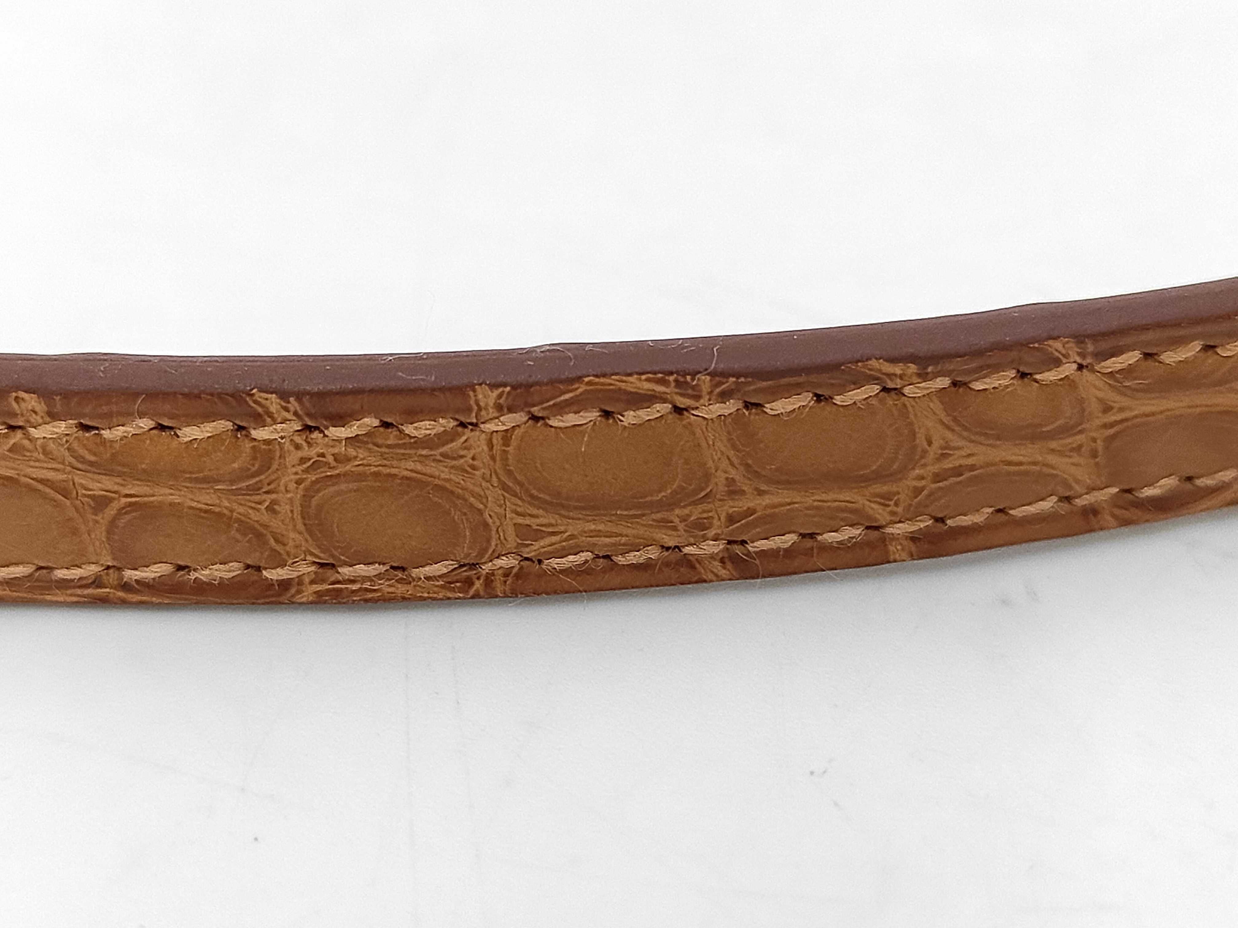 Constance Long To Go Alligator Matte Gold GP B Stamp Wallet — view 4