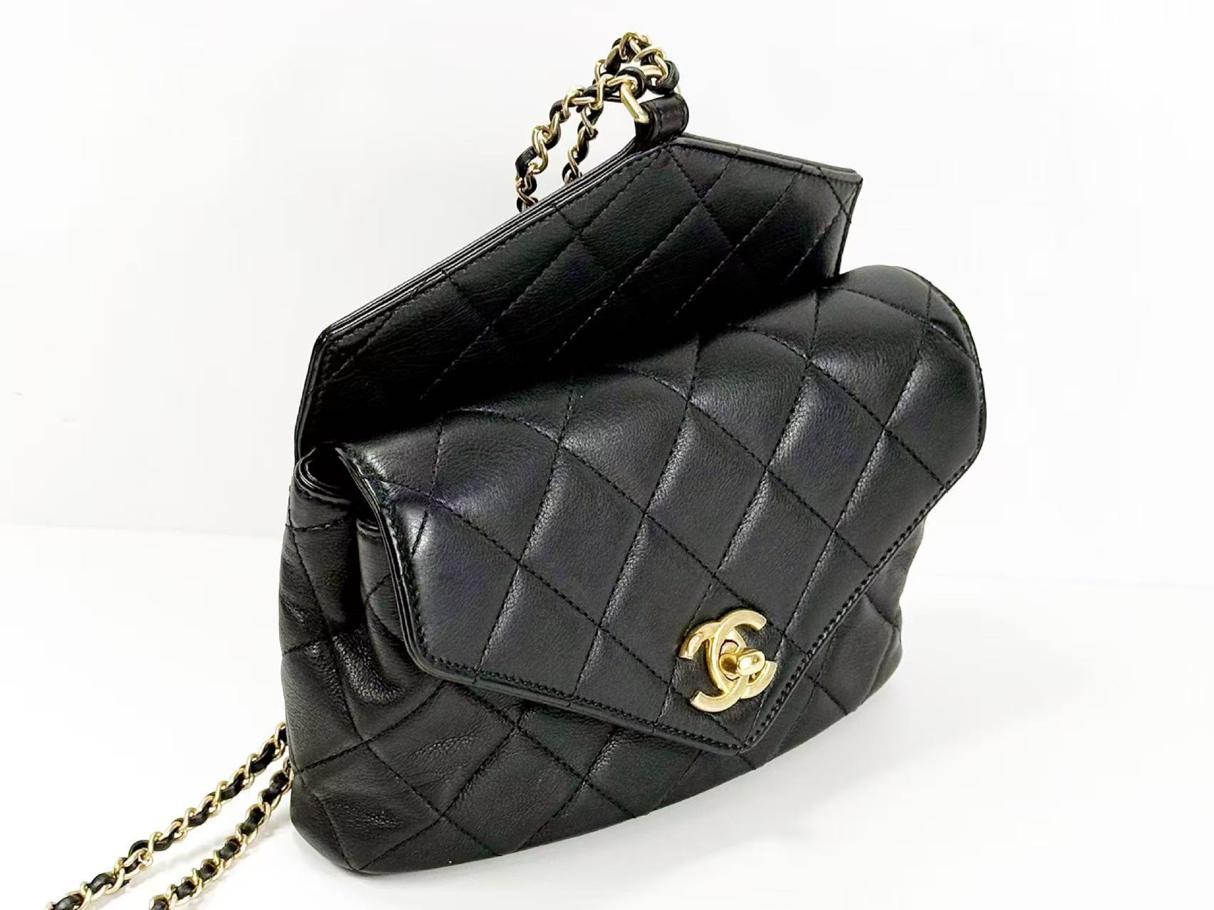 Black Matelassé Runway 3-Way Bag, Approx. W19cm, Serial Number [Includes Box, Booklet, Dust Bag, Authenticity Card, Strap, and Seal] Gold Hardware, Shoulder Bag 27769929 — view 7