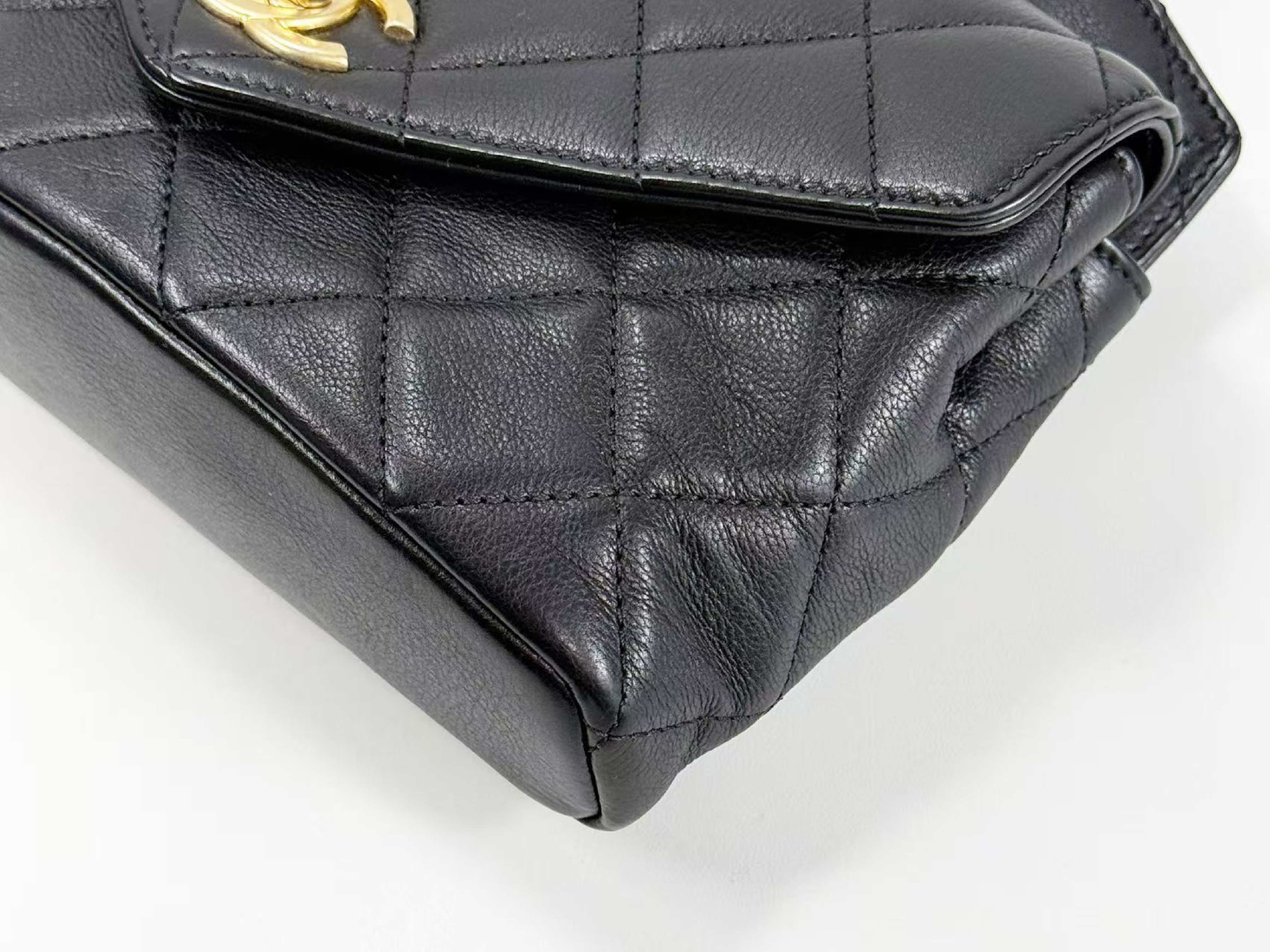 Black Matelassé Runway 3-Way Bag, Approx. W19cm, Serial Number [Includes Box, Booklet, Dust Bag, Authenticity Card, Strap, and Seal] Gold Hardware, Shoulder Bag 27769929 — view 9