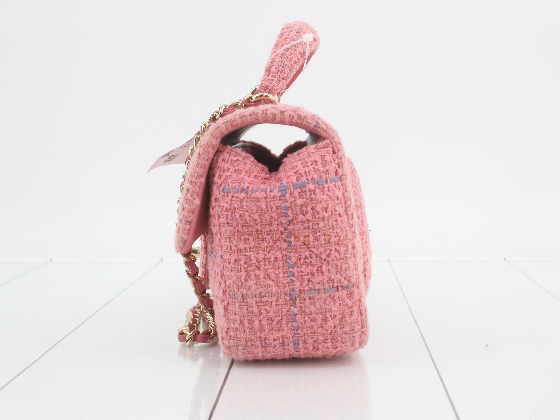 Tweed Matelassé Shoulder Bag — view 3