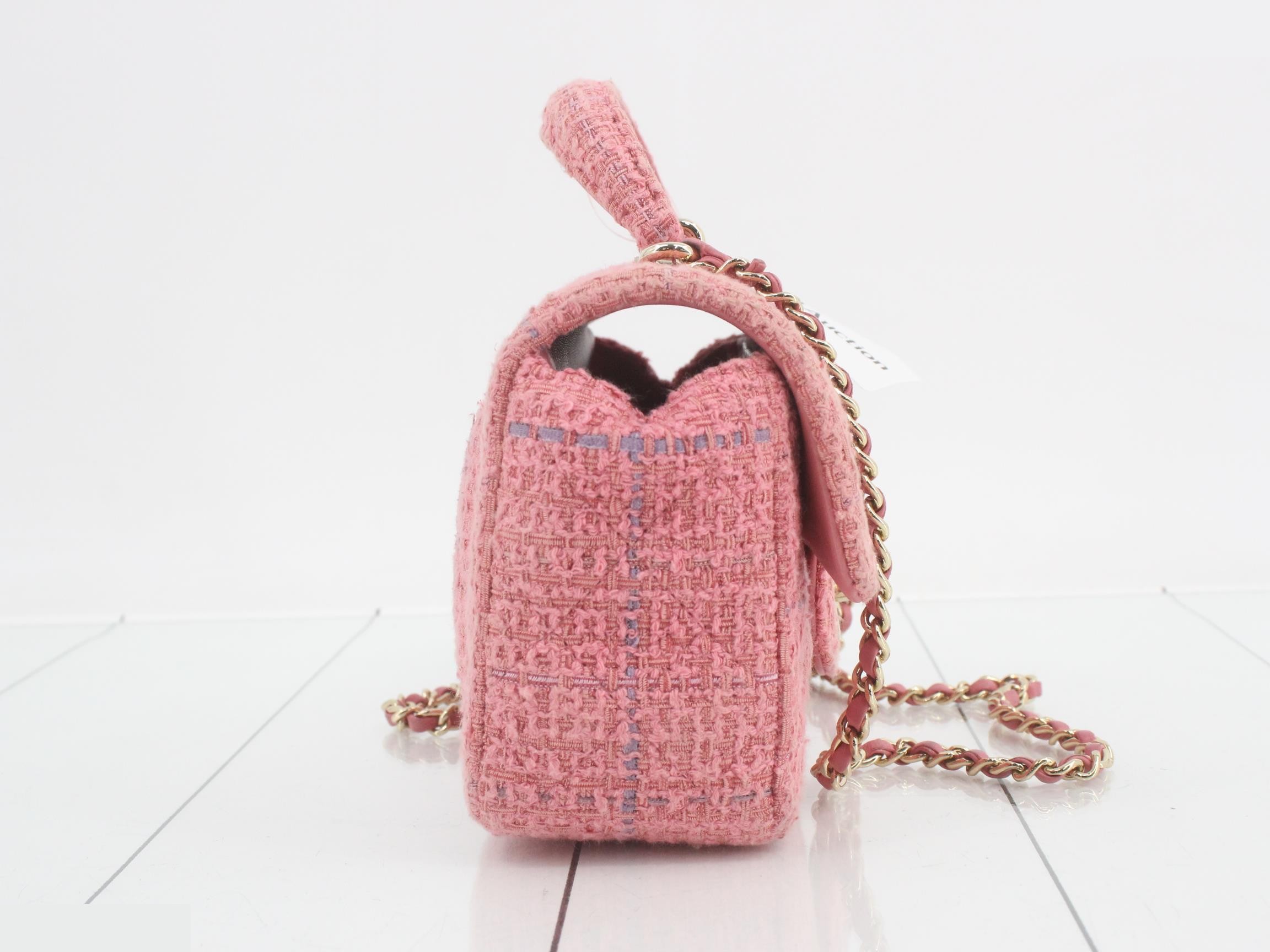 Tweed Matelassé Shoulder Bag — view 4