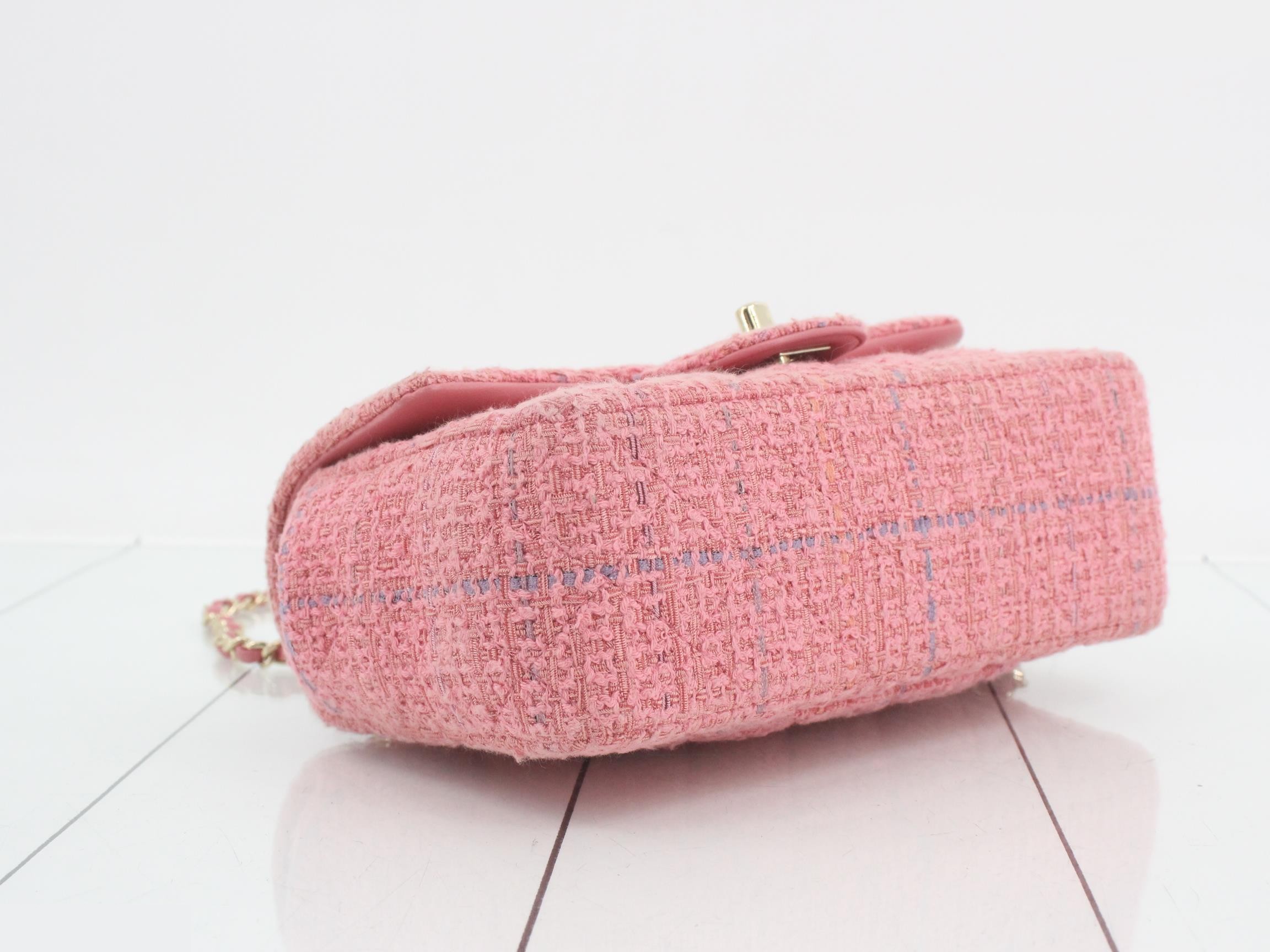 Tweed Matelassé Shoulder Bag — view 5