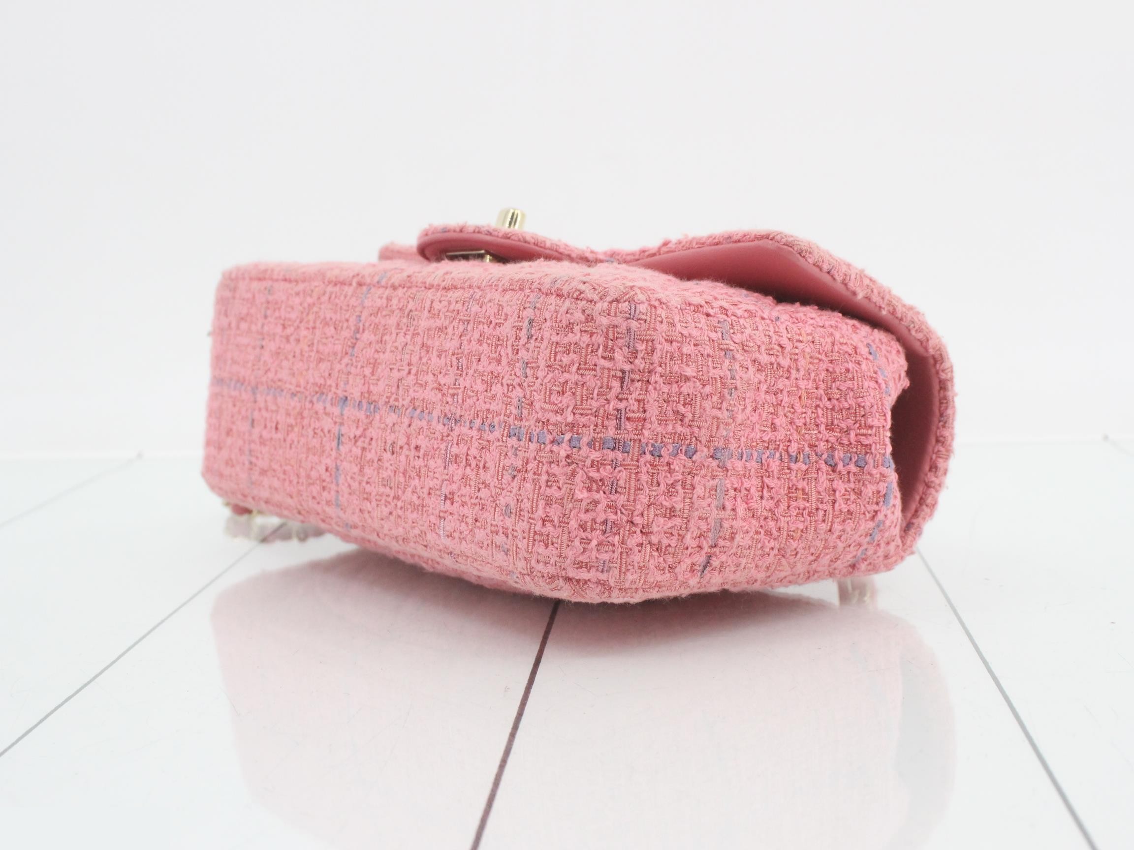 Tweed Matelassé Shoulder Bag — view 6