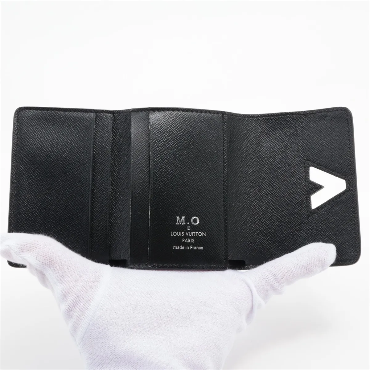 Epi Portefeuille Twist Compact XS M63322 TN4168 Noir Compact Wallet with Initials — view 4