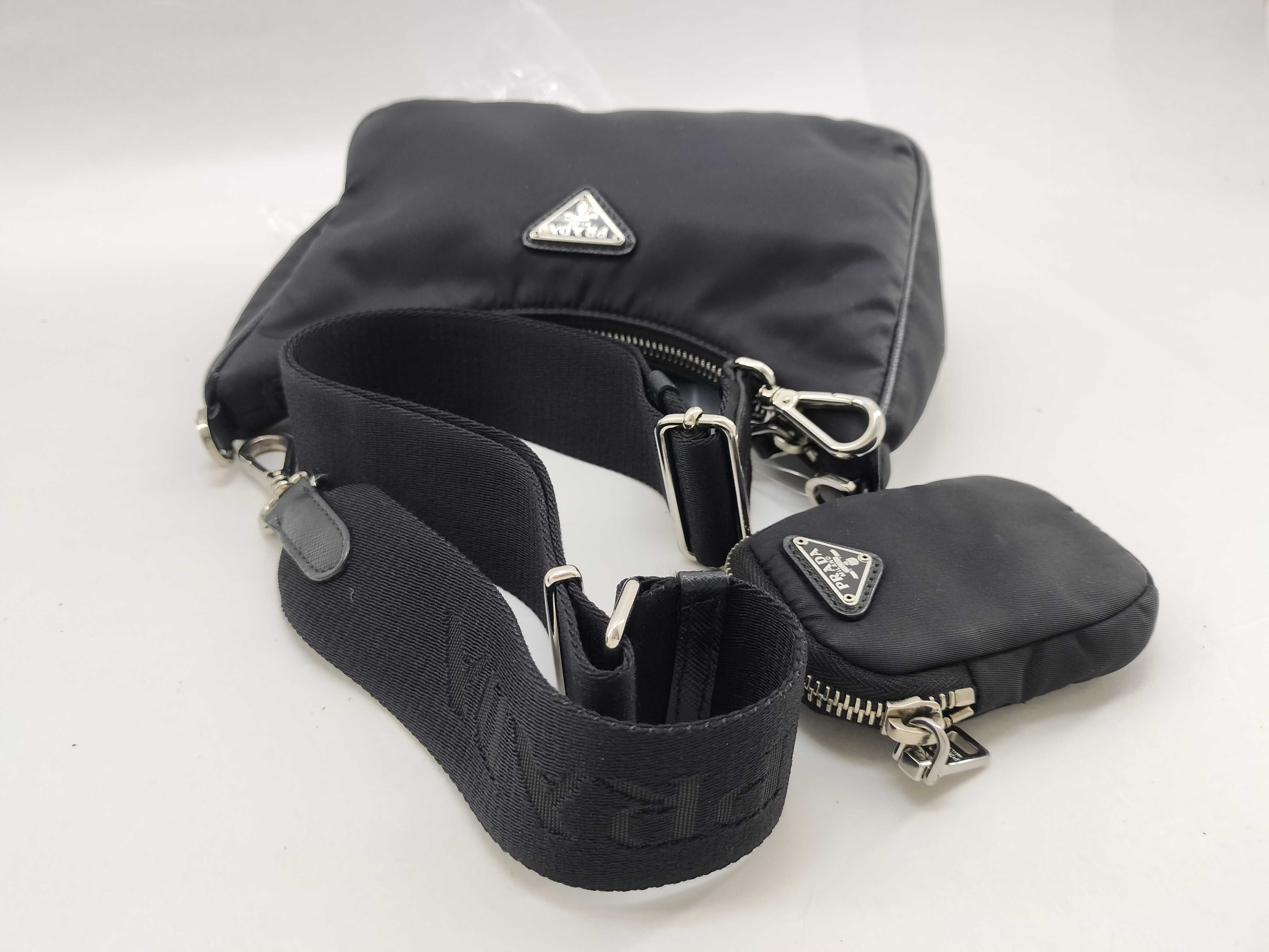 Nylon Prada Re-Edition 2005 2-Way Shoulder Bag with 2 Straps — view 8