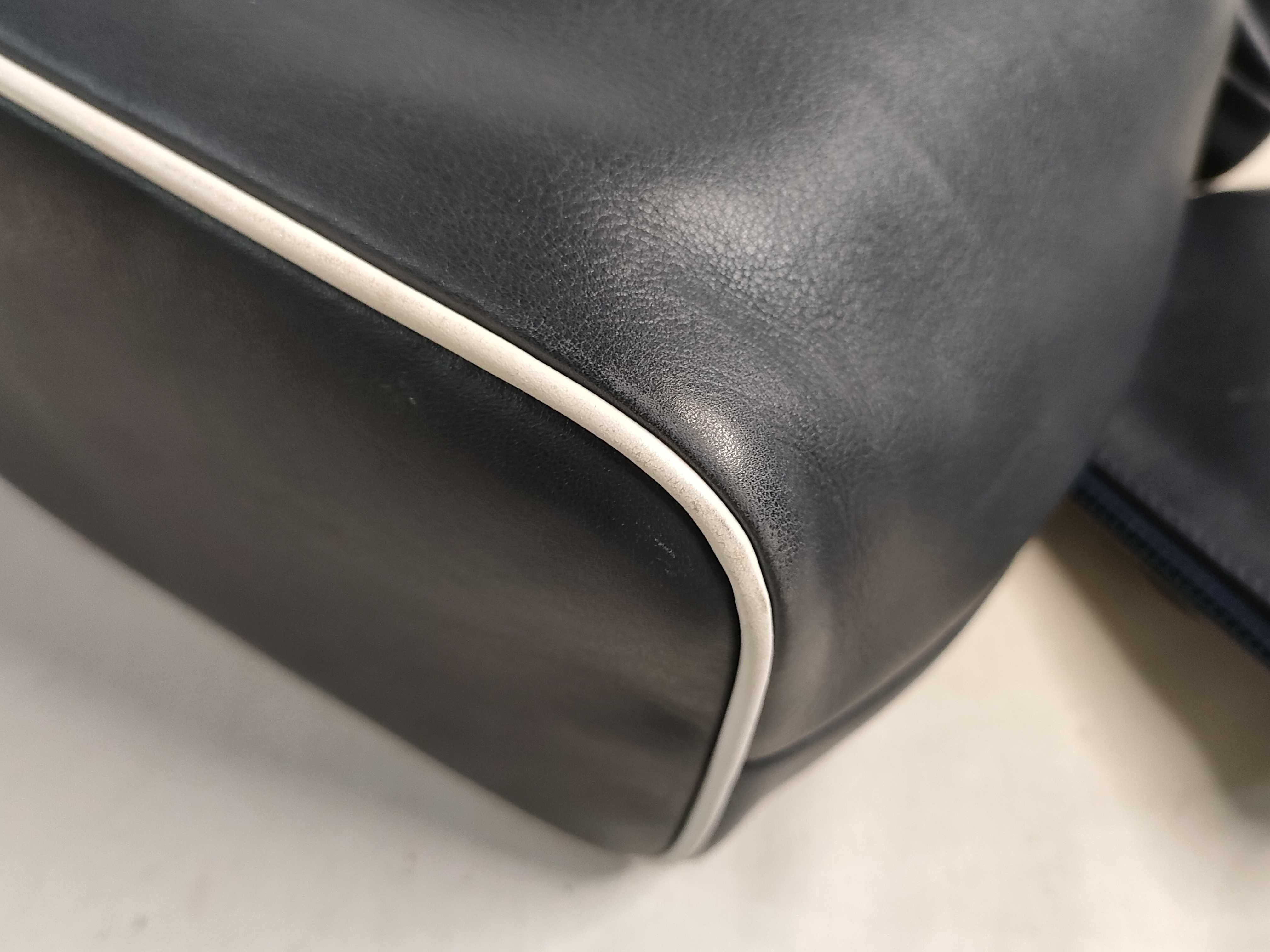 drawstring leather shoulder bag — view 6