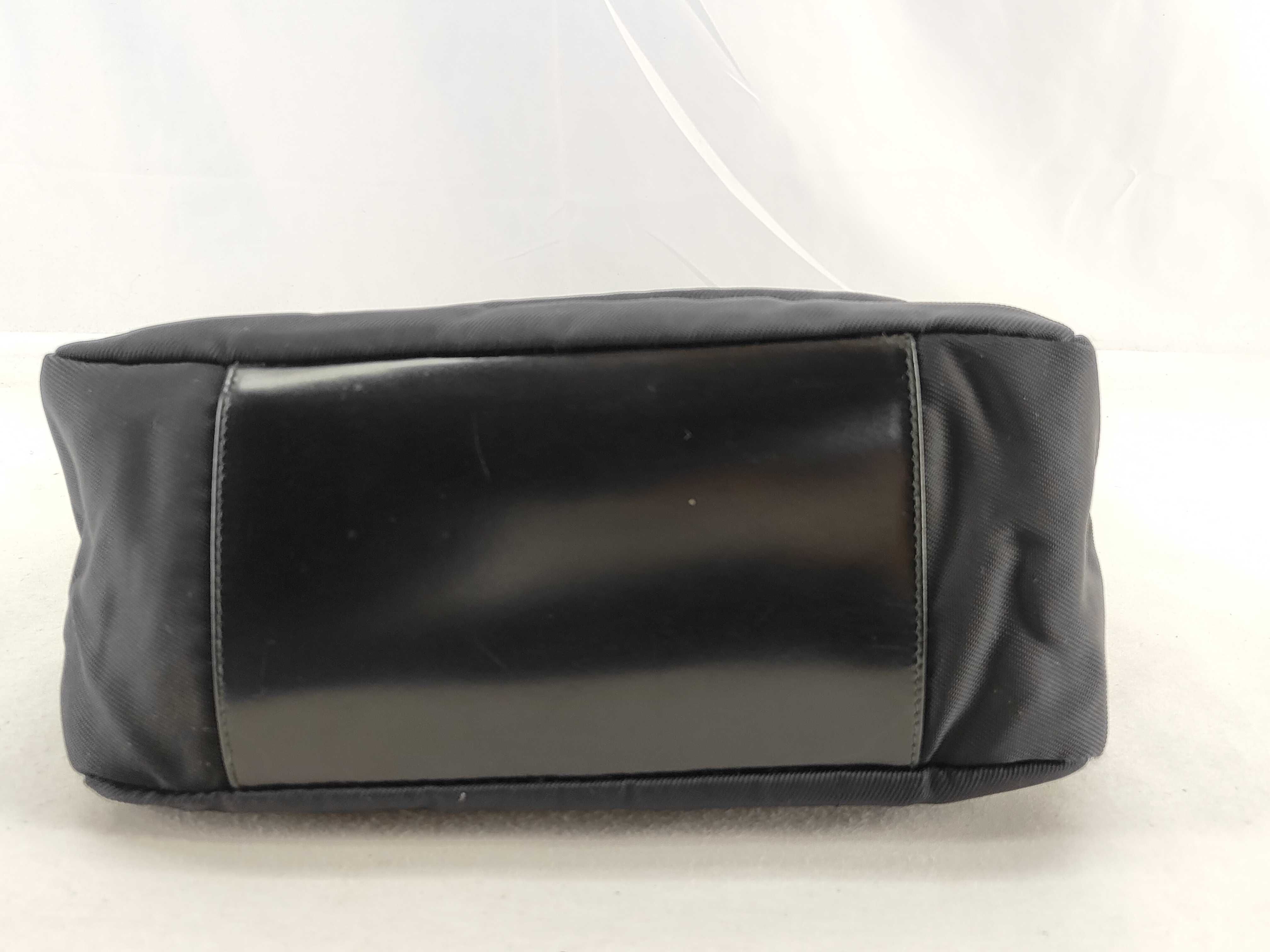 Bamboo Shoulder Bag, Nylon Leather, Black (000 2058 0509 5) — view 11