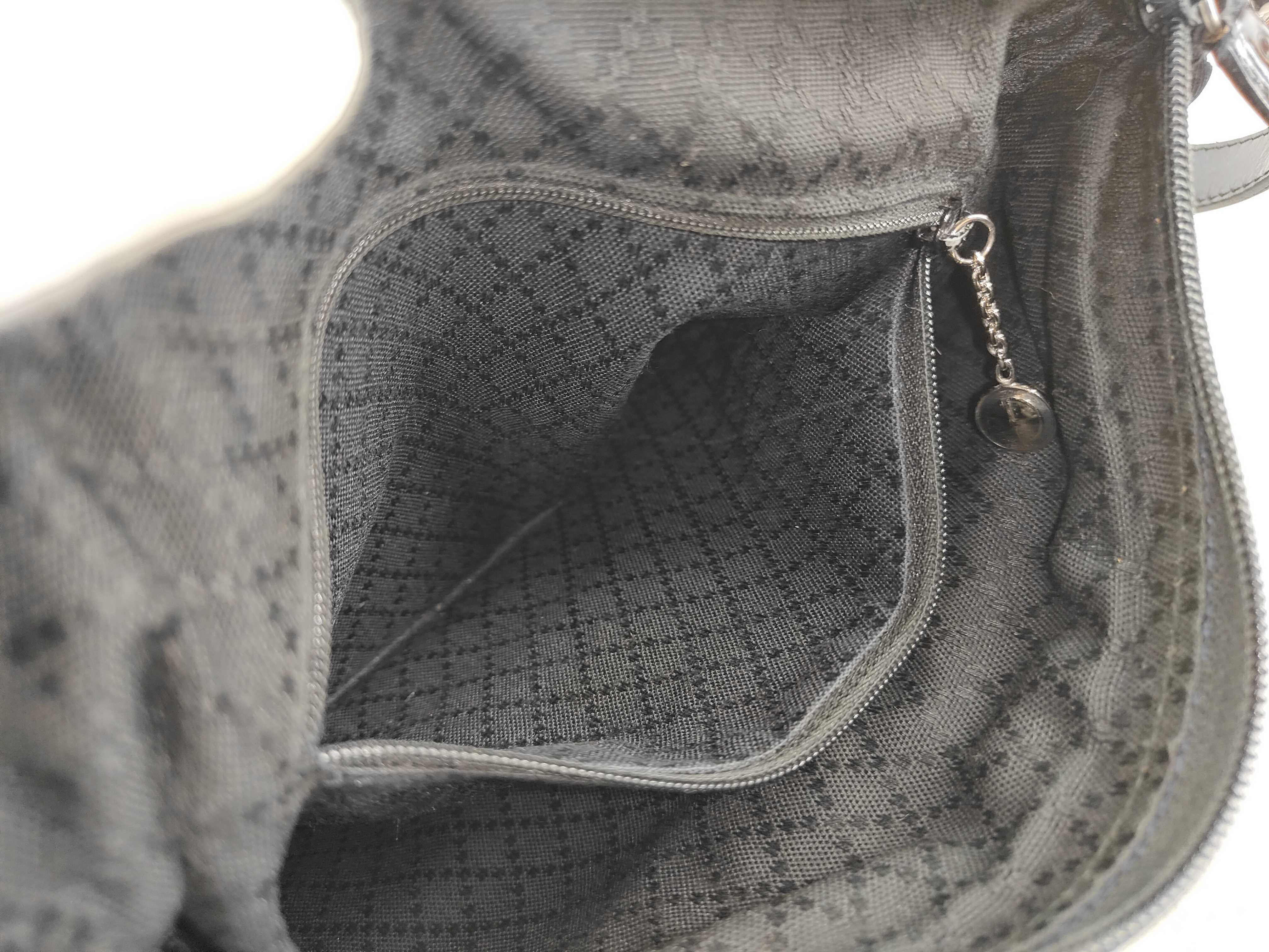 Bamboo Shoulder Bag, Nylon Leather, Black (000 2058 0509 5) — view 14