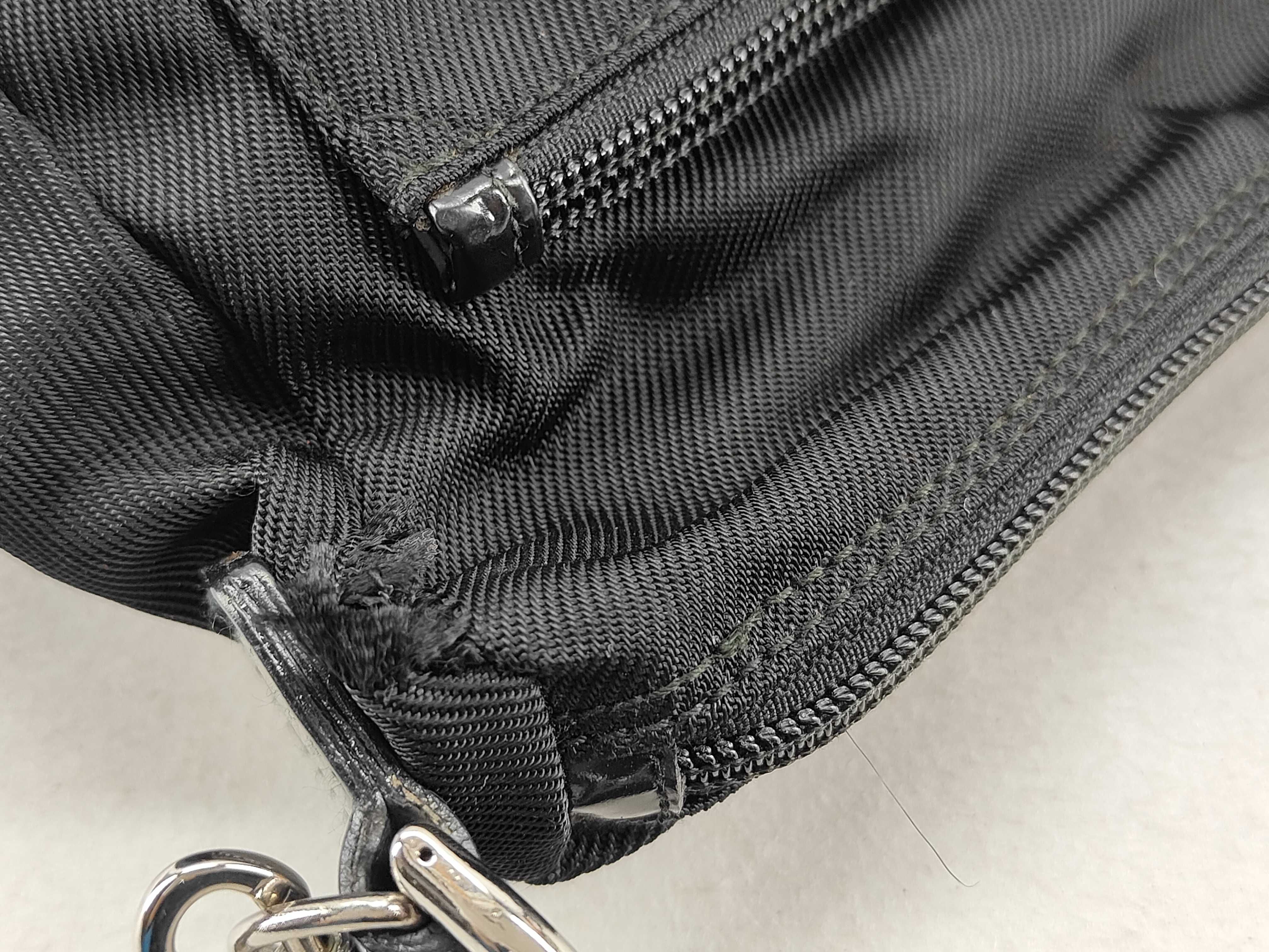 Bamboo Shoulder Bag, Nylon Leather, Black (000 2058 0509 5) — view 9