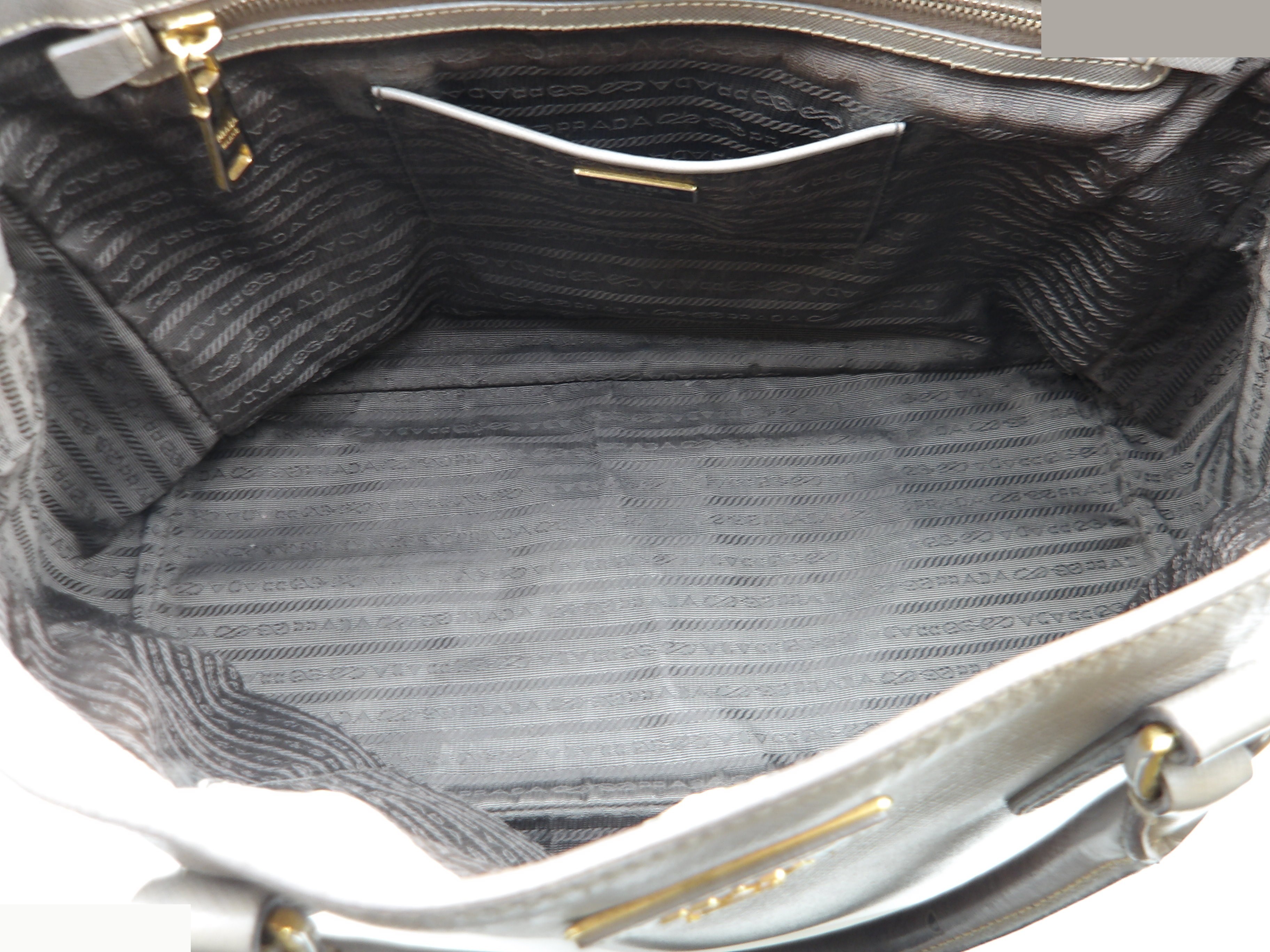 Saffiano Tote Bag with Gold Hardware — view 6