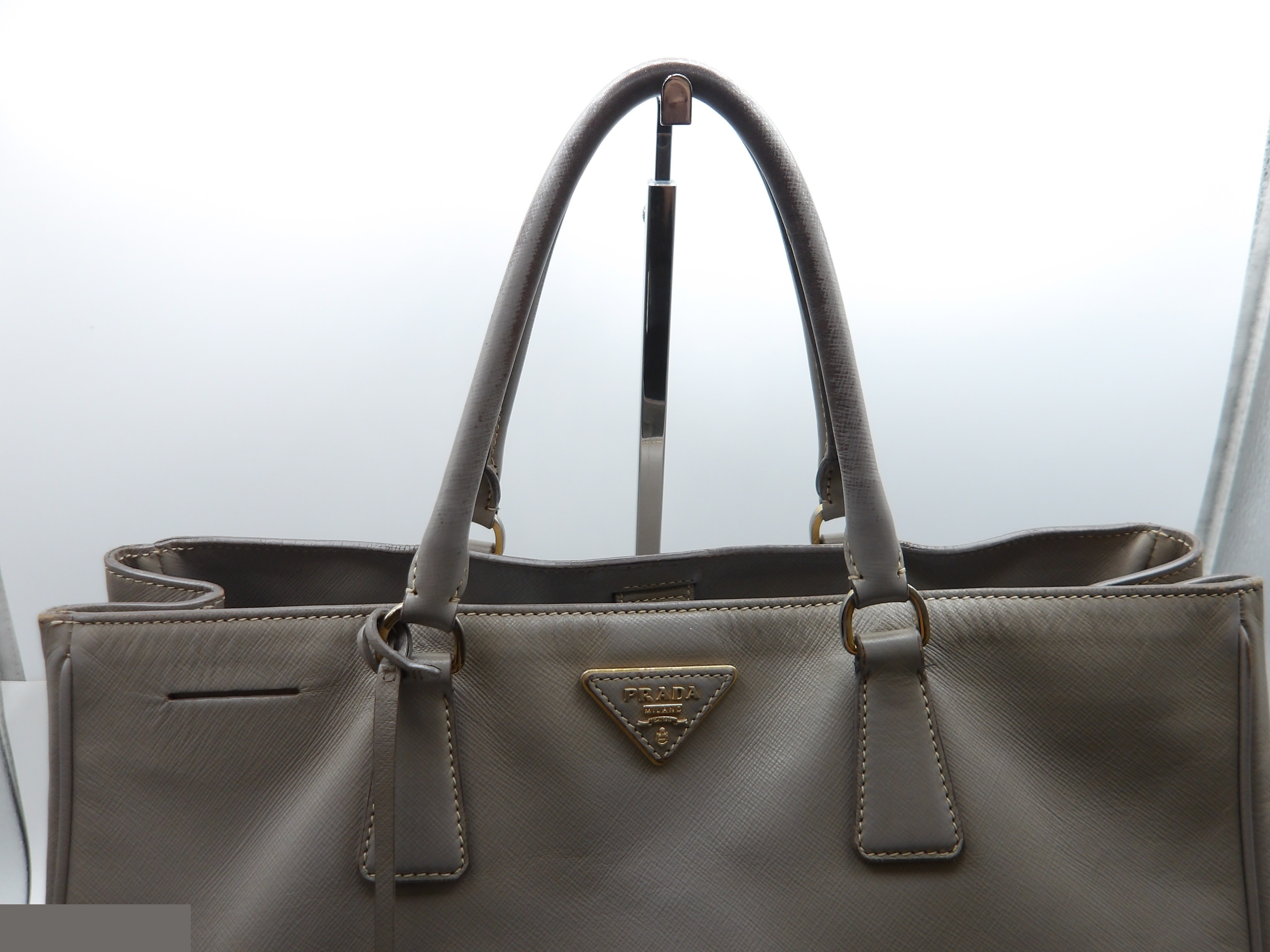 Saffiano Tote Bag with Gold Hardware — view 8