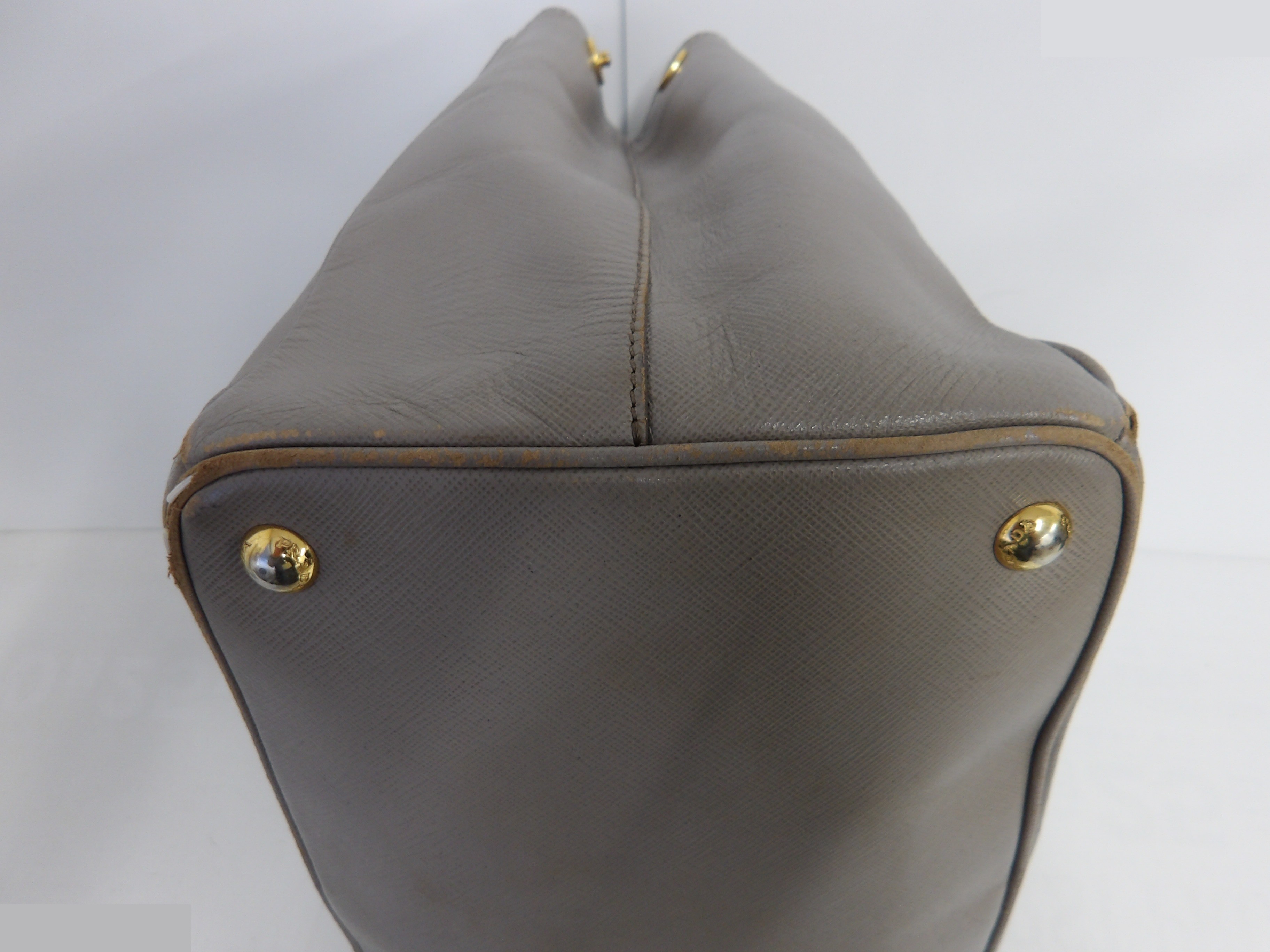 Saffiano Tote Bag with Gold Hardware — view 9