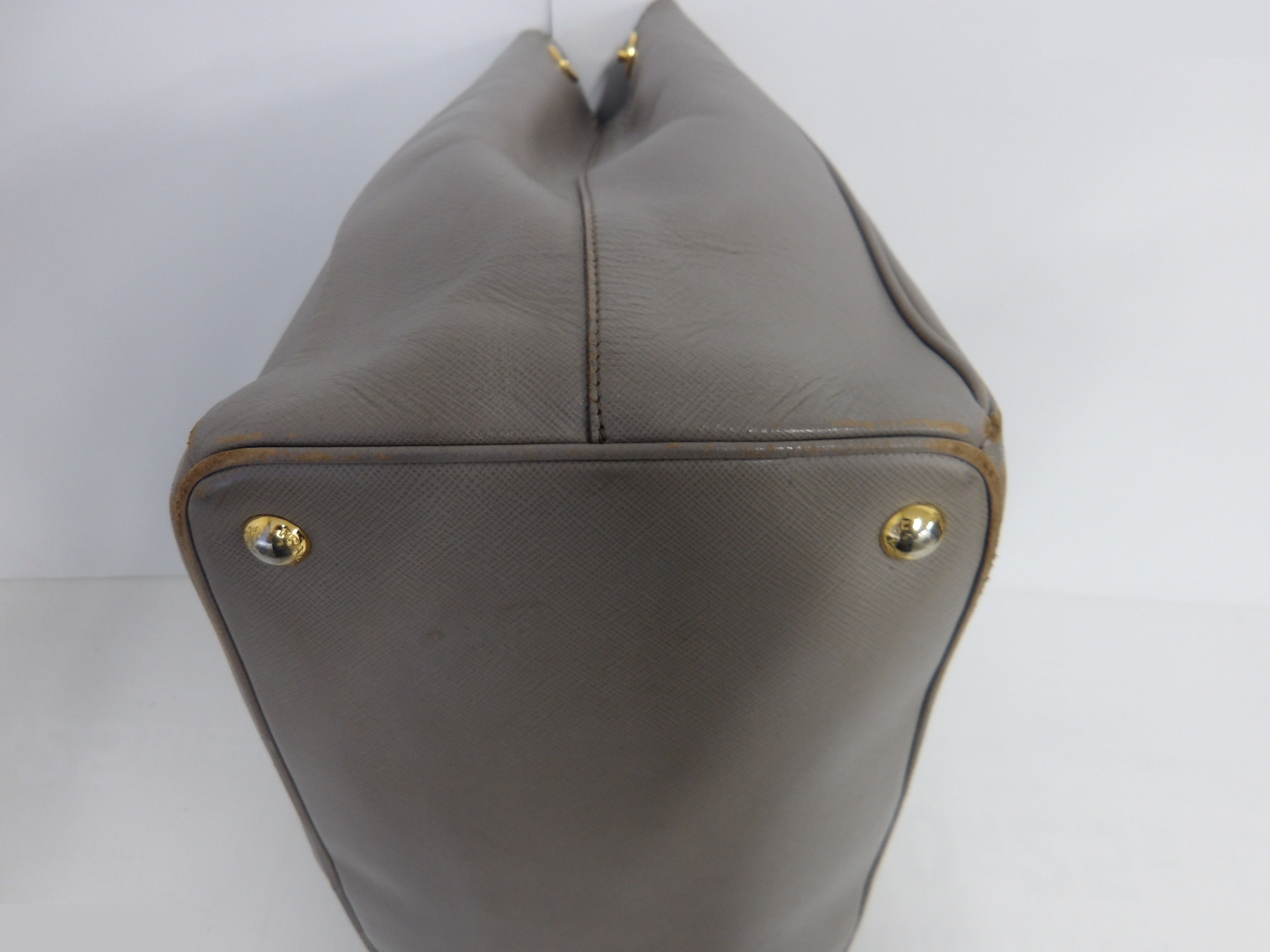 Saffiano Tote Bag with Gold Hardware — view 10