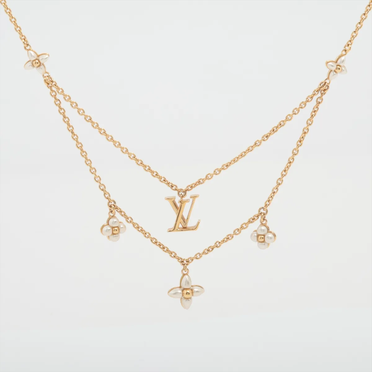 M00981 Necklace LV Floragram GK1254 Necklace GP Gold