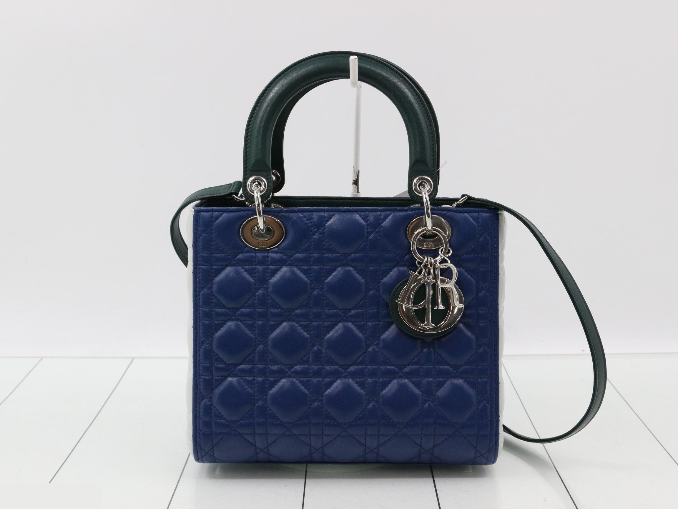 Lady Dior Cannage Lamb 2-Way Shoulder/Handbag