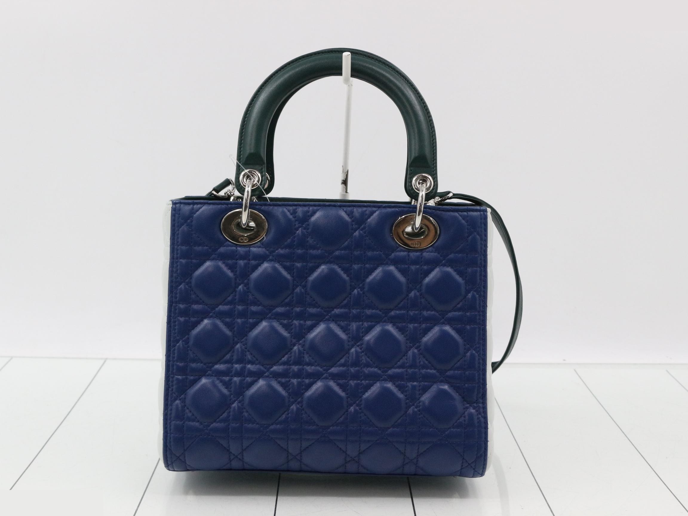Lady Dior Cannage Lamb 2-Way Shoulder/Handbag — view 2