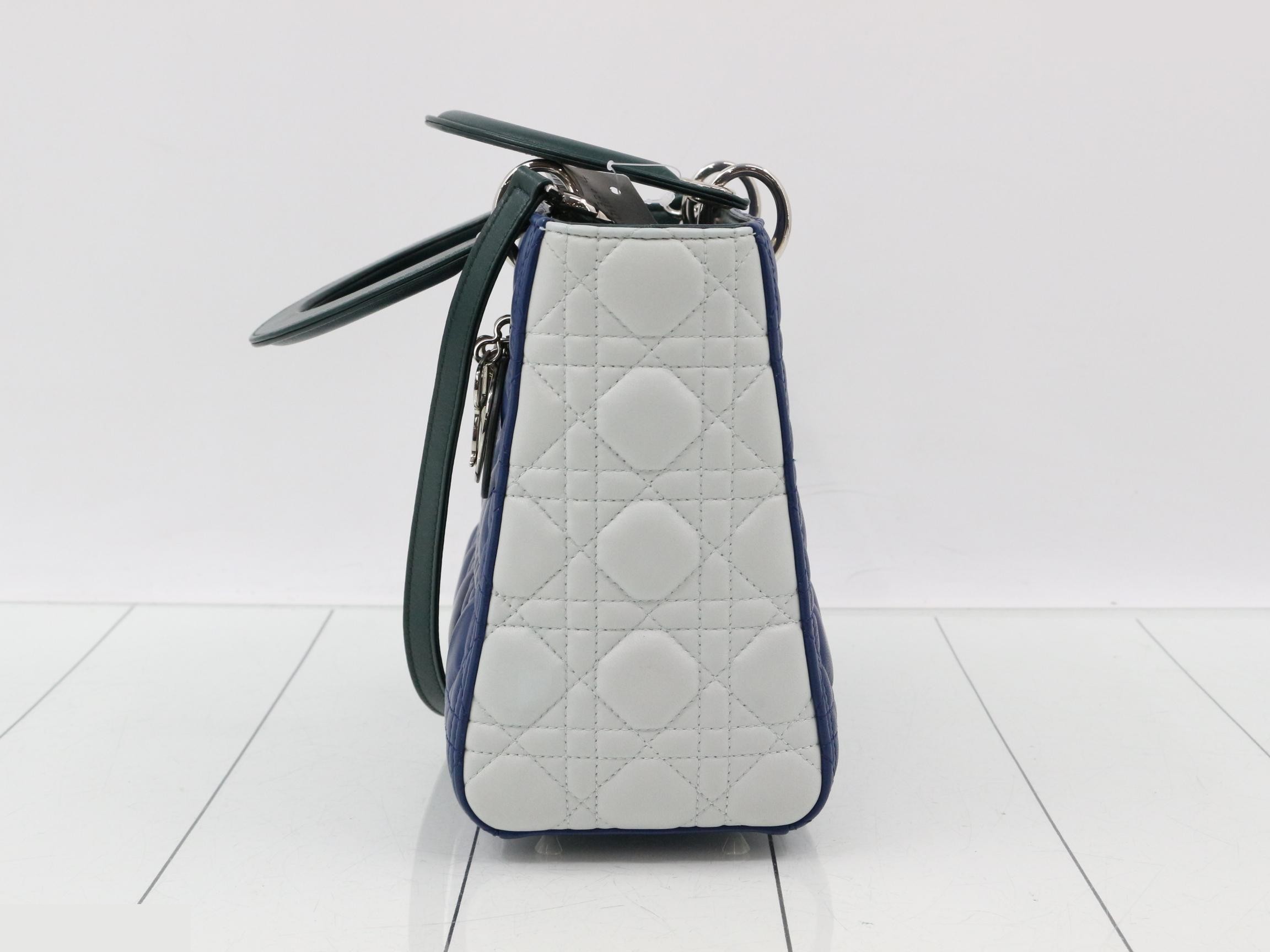 Lady Dior Cannage Lamb 2-Way Shoulder/Handbag — view 3