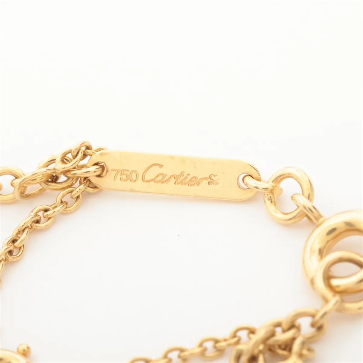 necklace chain, 750 (yellow gold), 6.7g, TB4954, spring ring clasp bent. — view 4