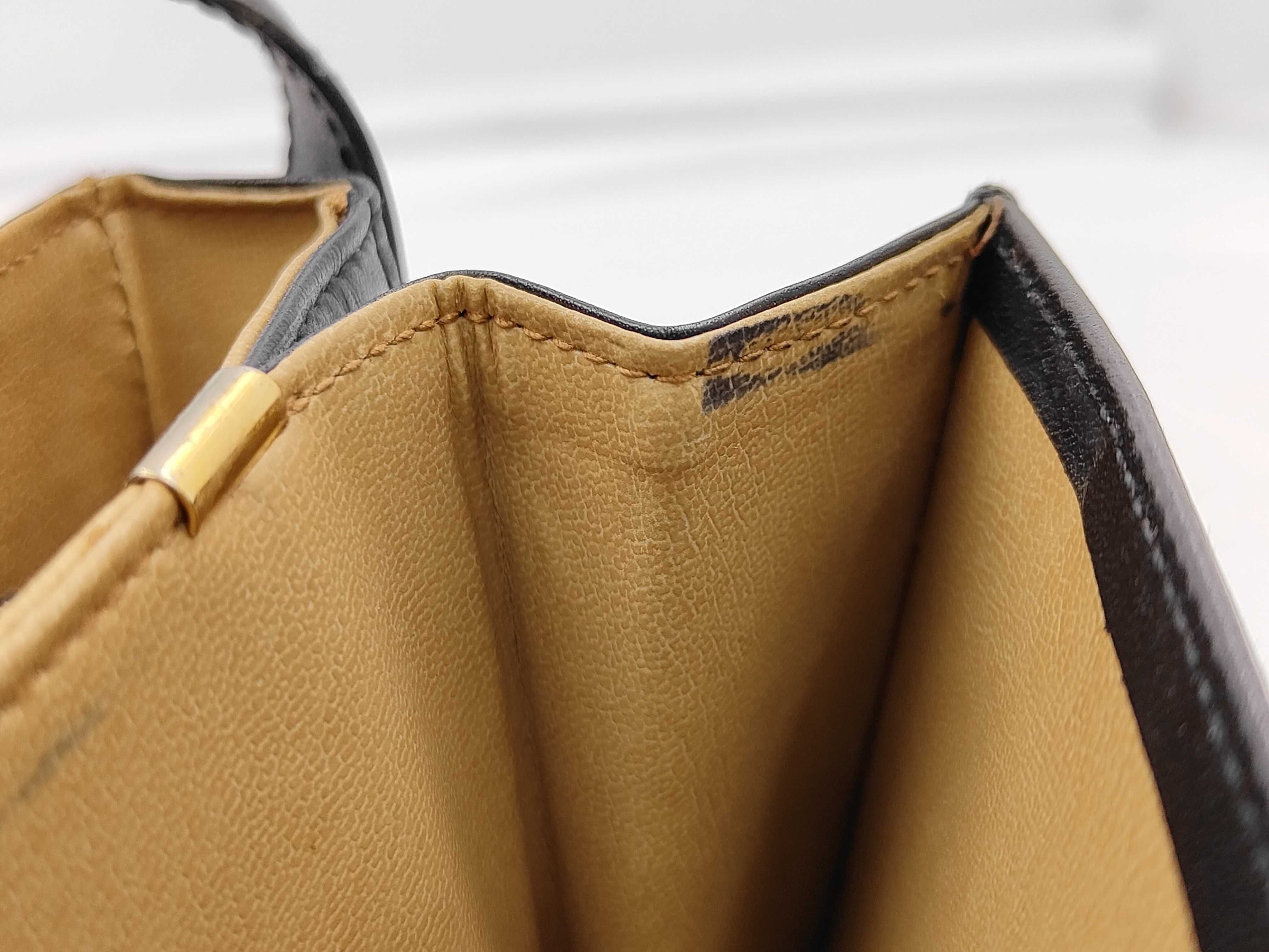 leather shoulder bag with carriage hardware — view 7