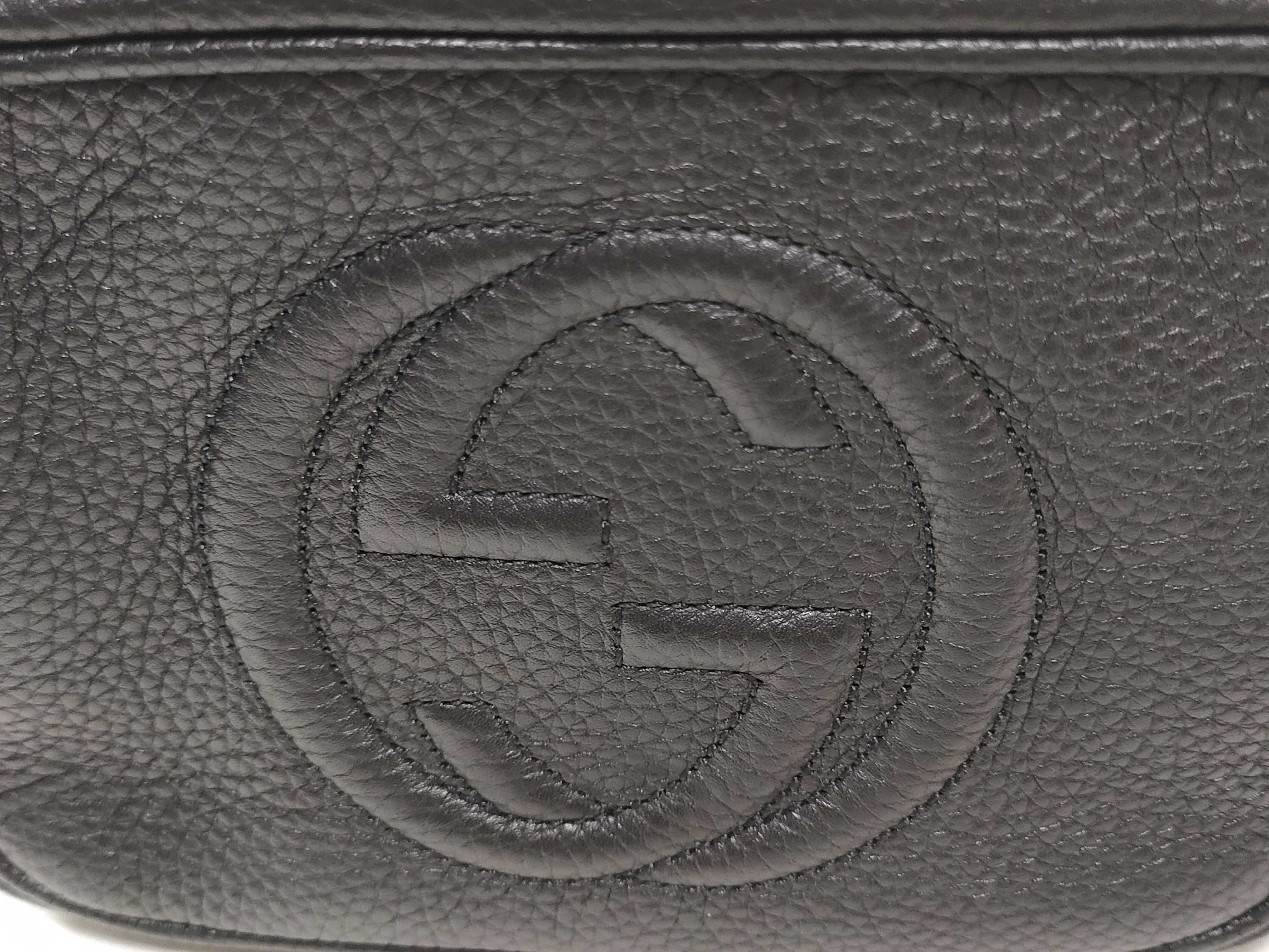 Interlocking G Soho Small Leather Shoulder Bag (347994) Black Tassel Shoulder Bag — view 13