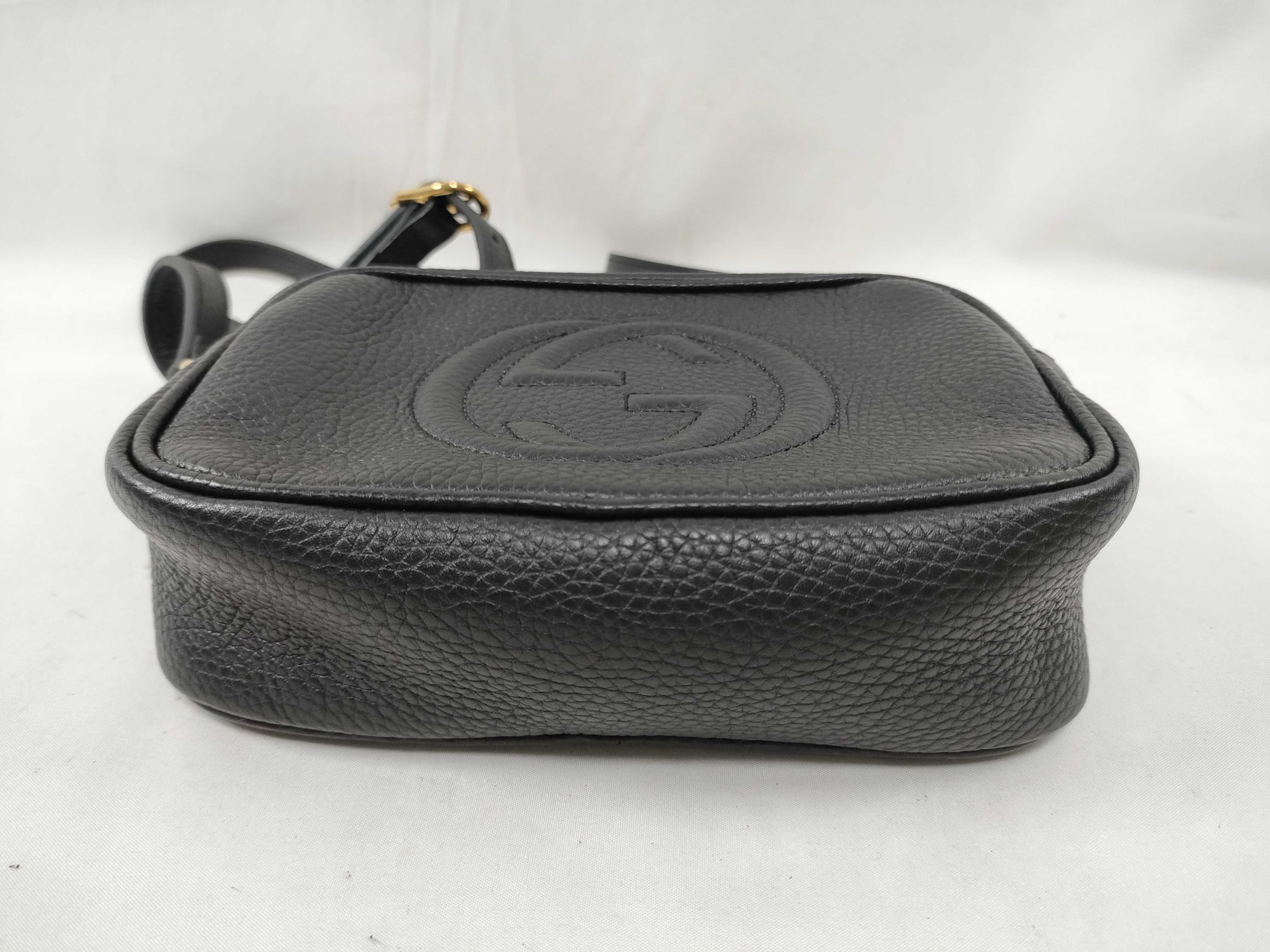 Interlocking G Soho Small Leather Shoulder Bag (347994) Black Tassel Shoulder Bag — view 3