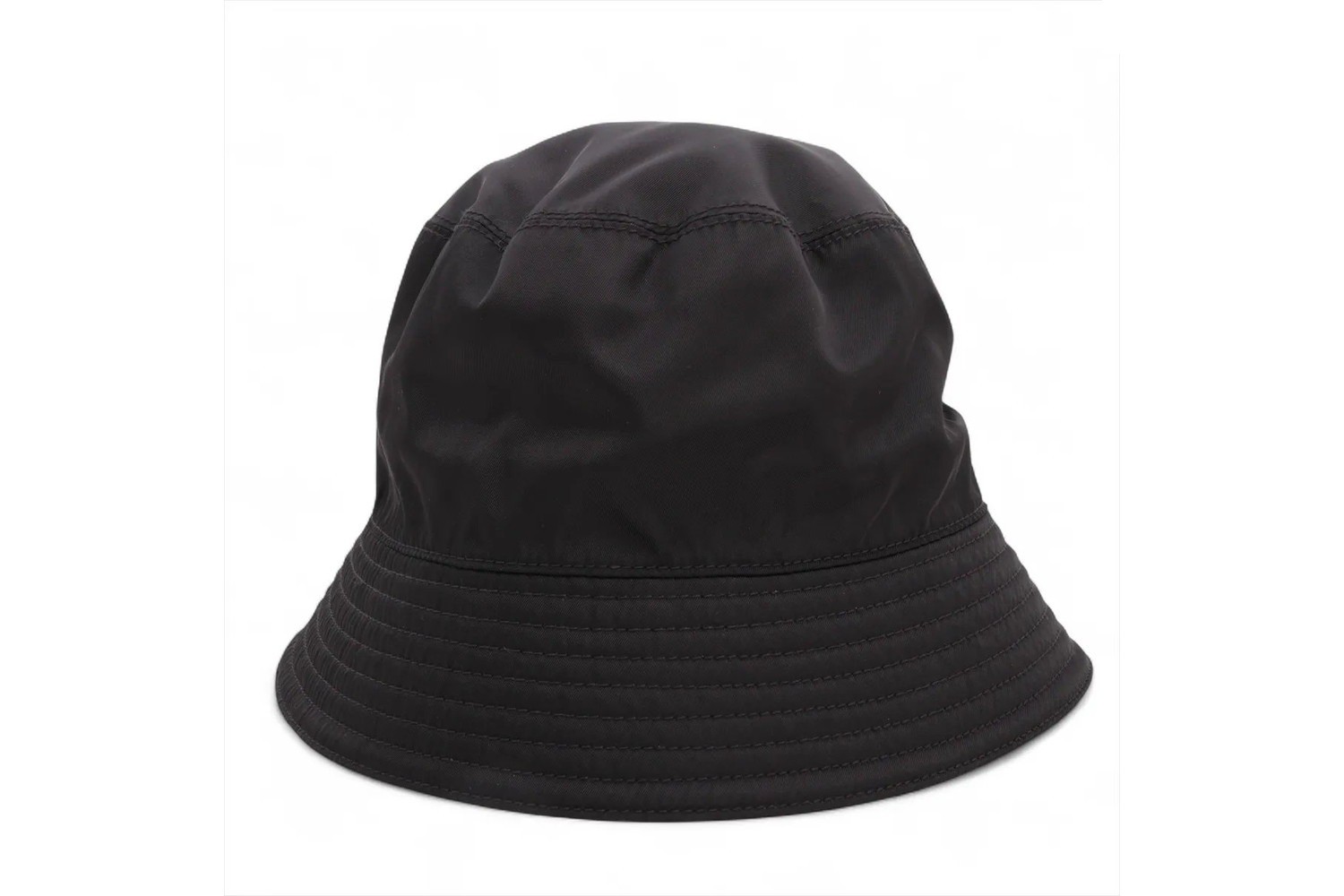 Tag attached Nylon Triangle Logo Bucket Hat