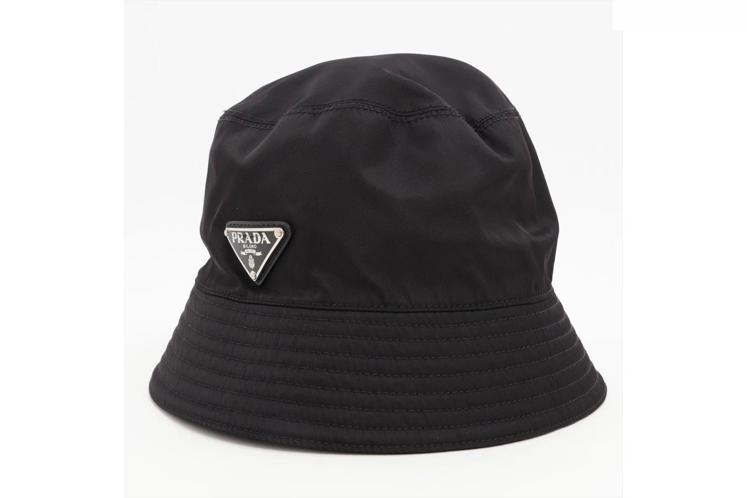 Tag attached Nylon Triangle Logo Bucket Hat — view 2