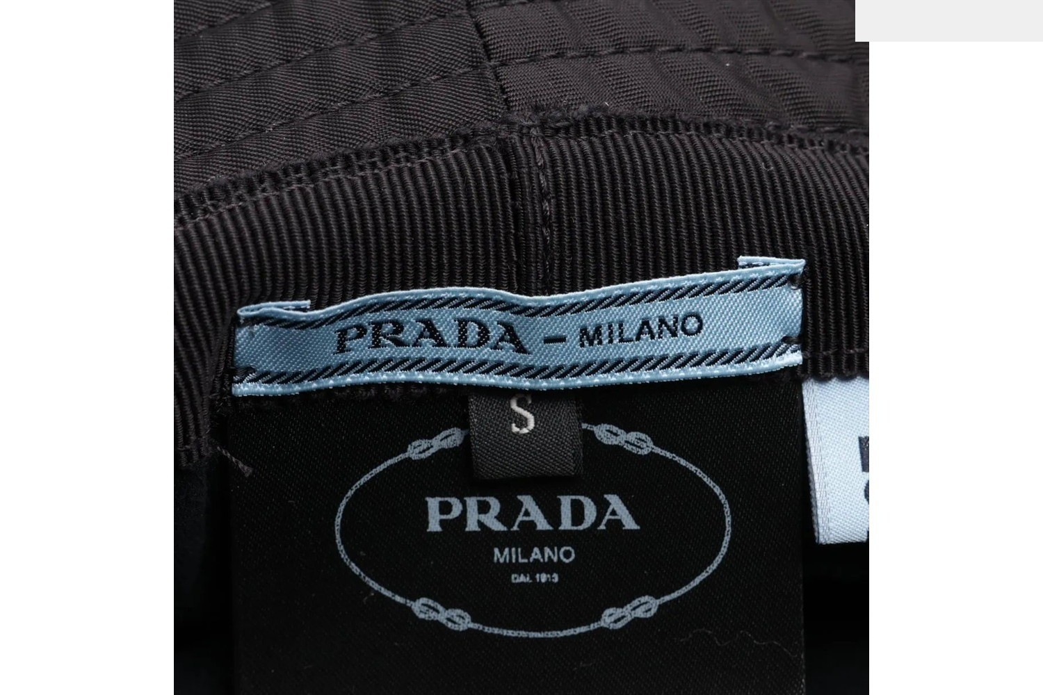 Tag attached Nylon Triangle Logo Bucket Hat — view 5