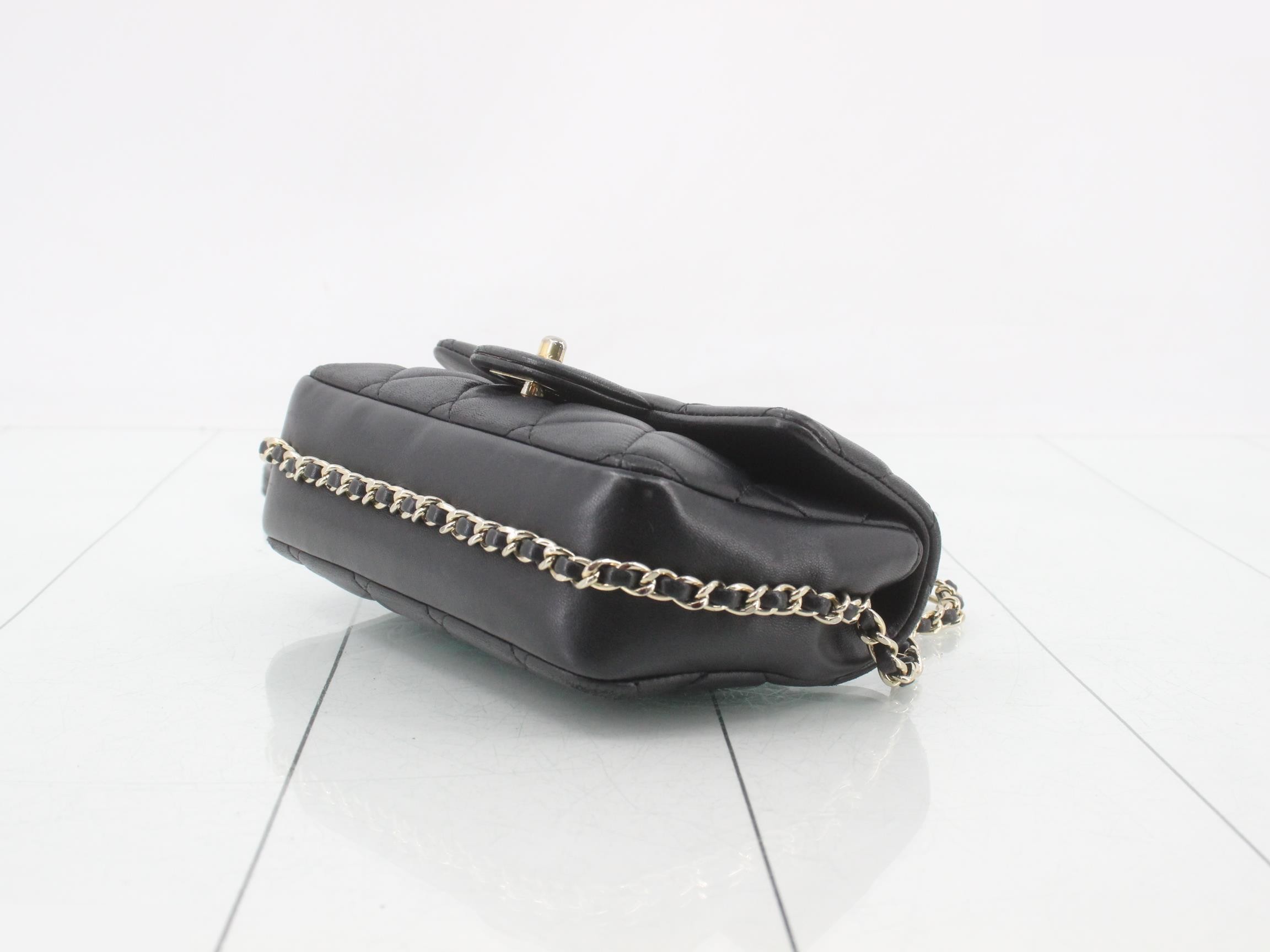 Matelassé Chain Shoulder Bag — view 6
