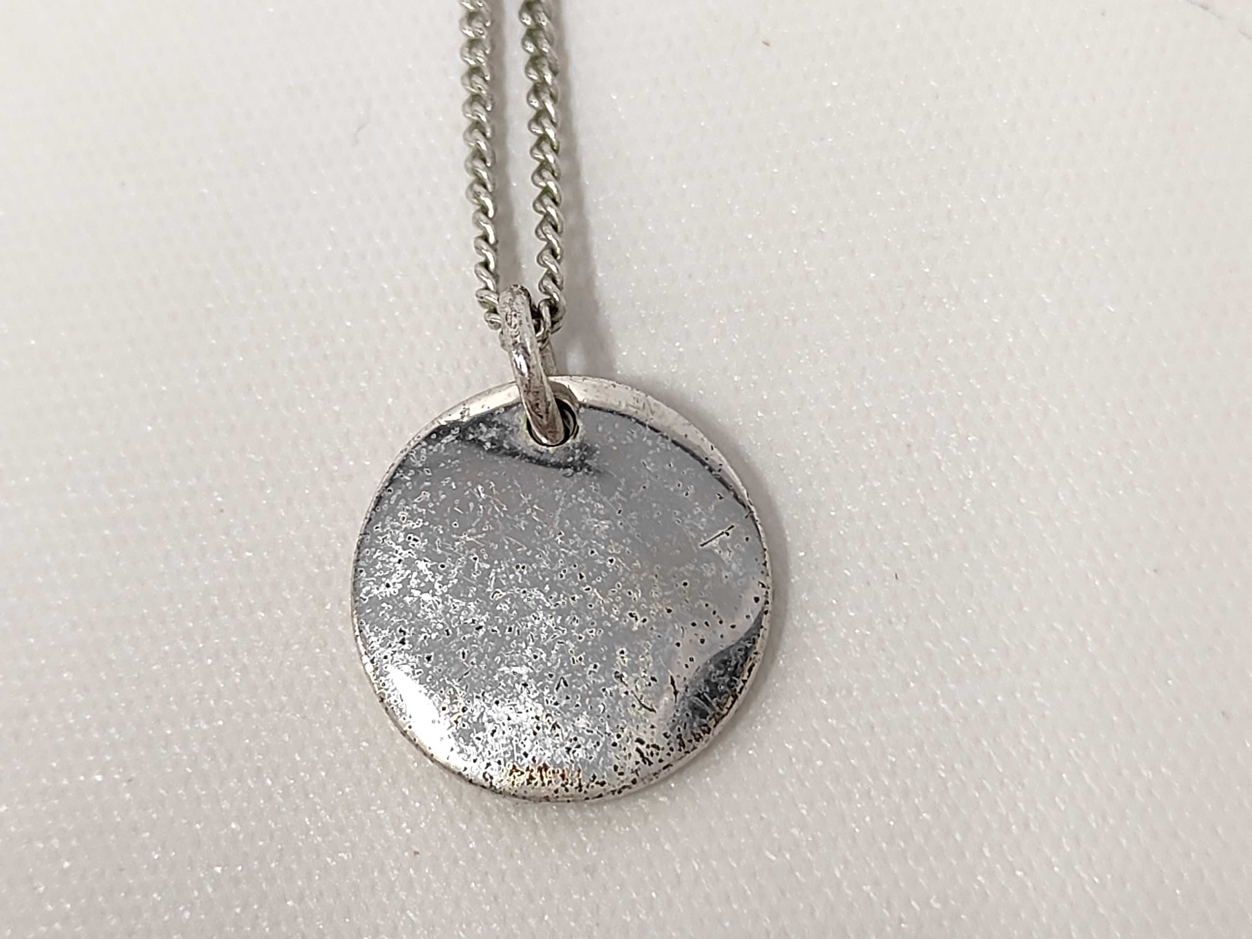 Round Logo Silver NC Necklace — view 2