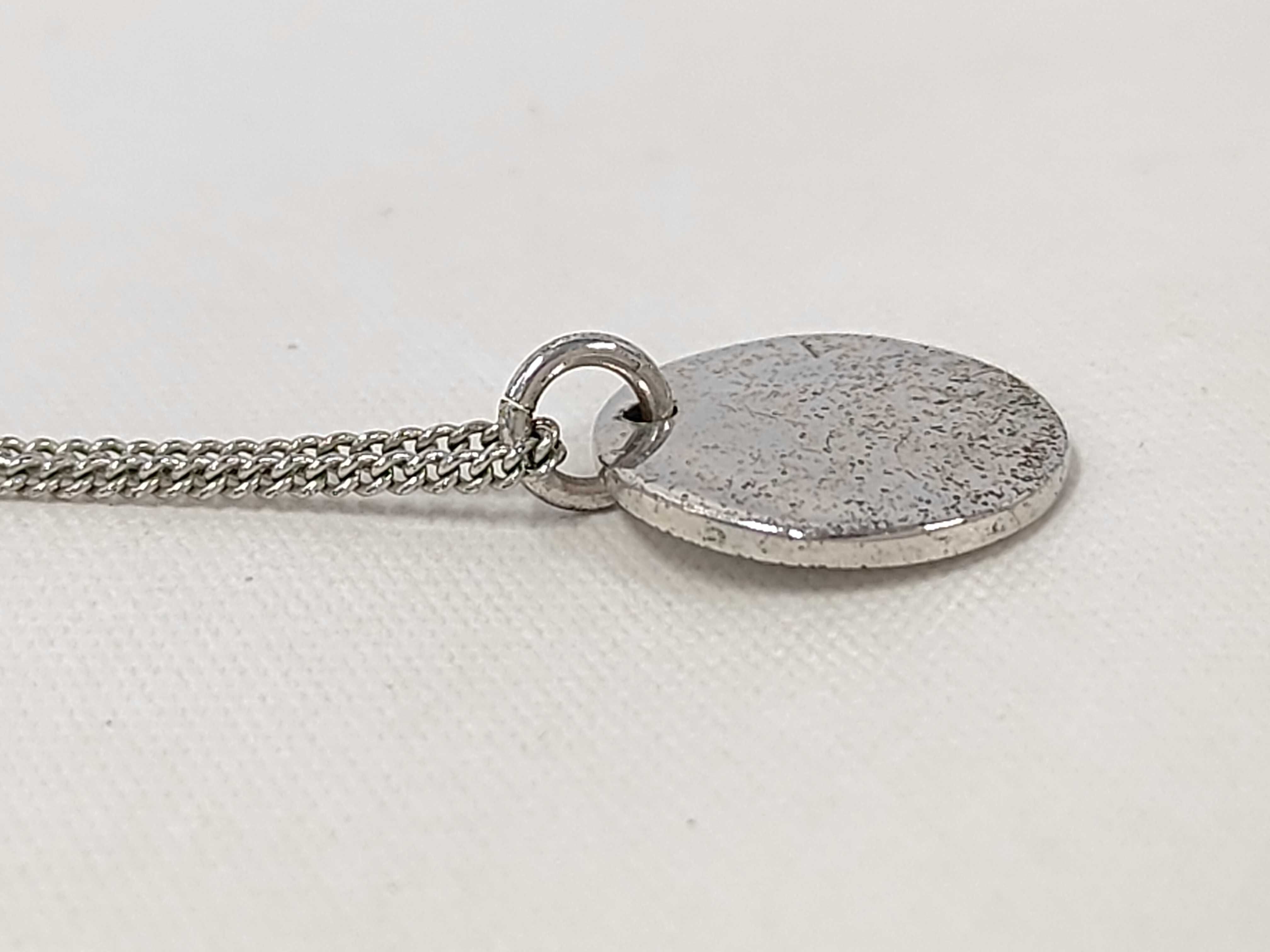 Round Logo Silver NC Necklace — view 3