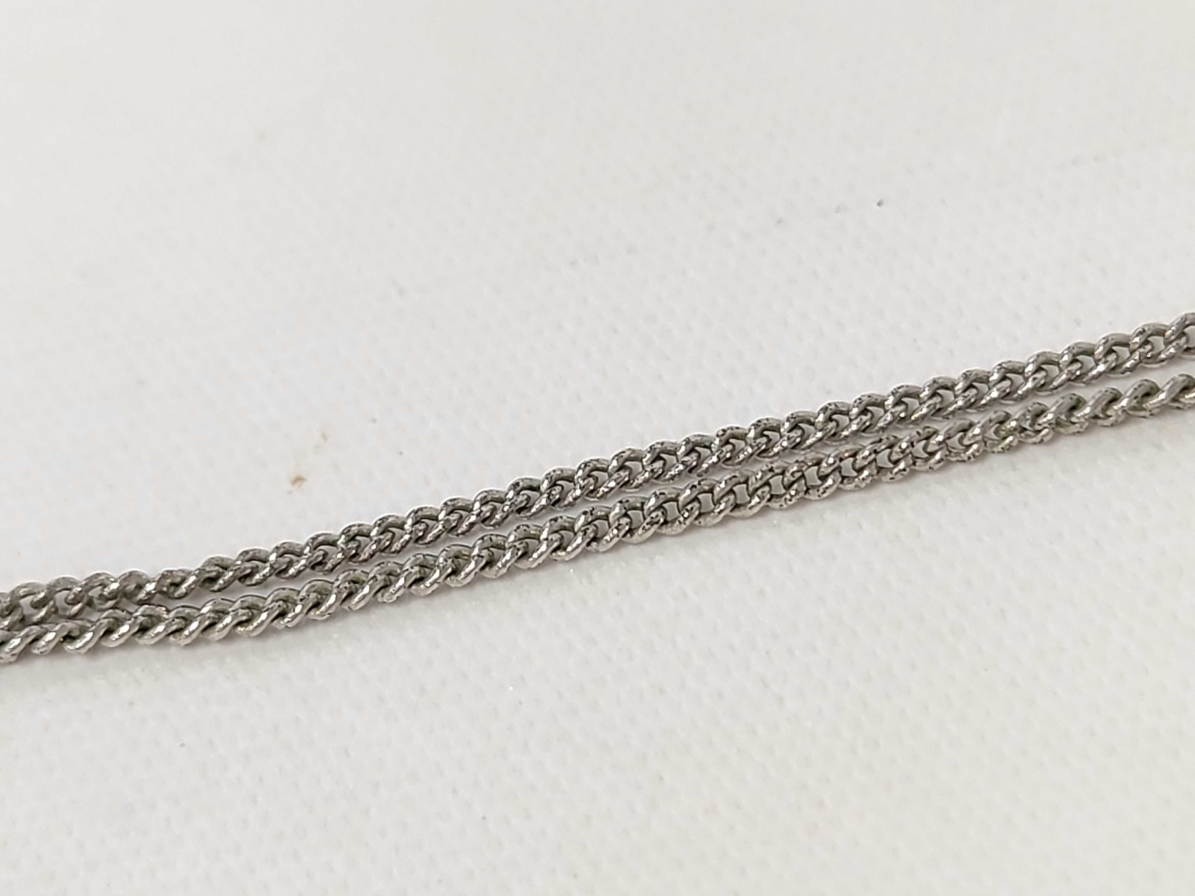 Round Logo Silver NC Necklace — view 4