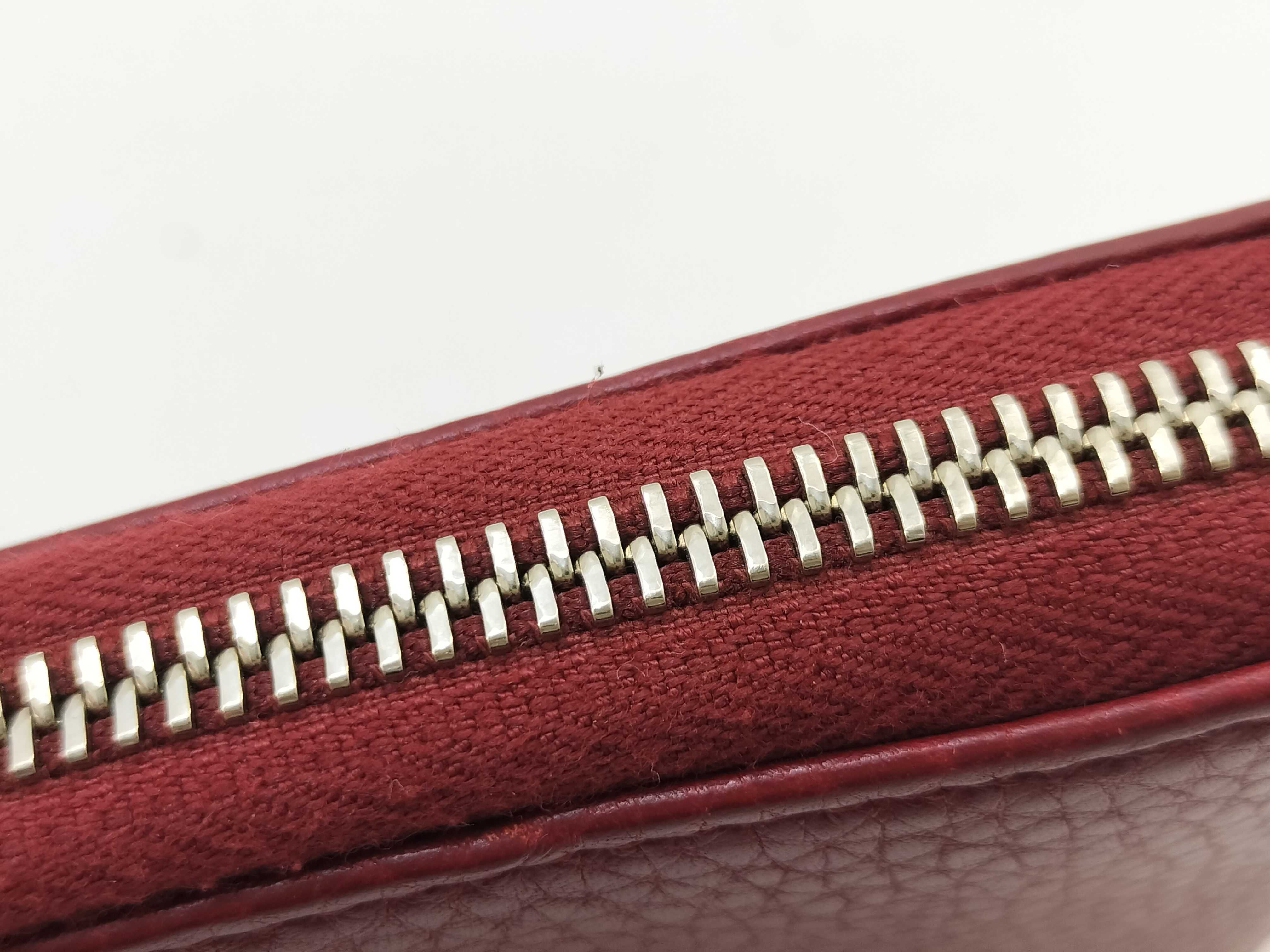 Soho Interlocking Stud Zip-Around Long Wallet Red 308004 Wallet — view 8