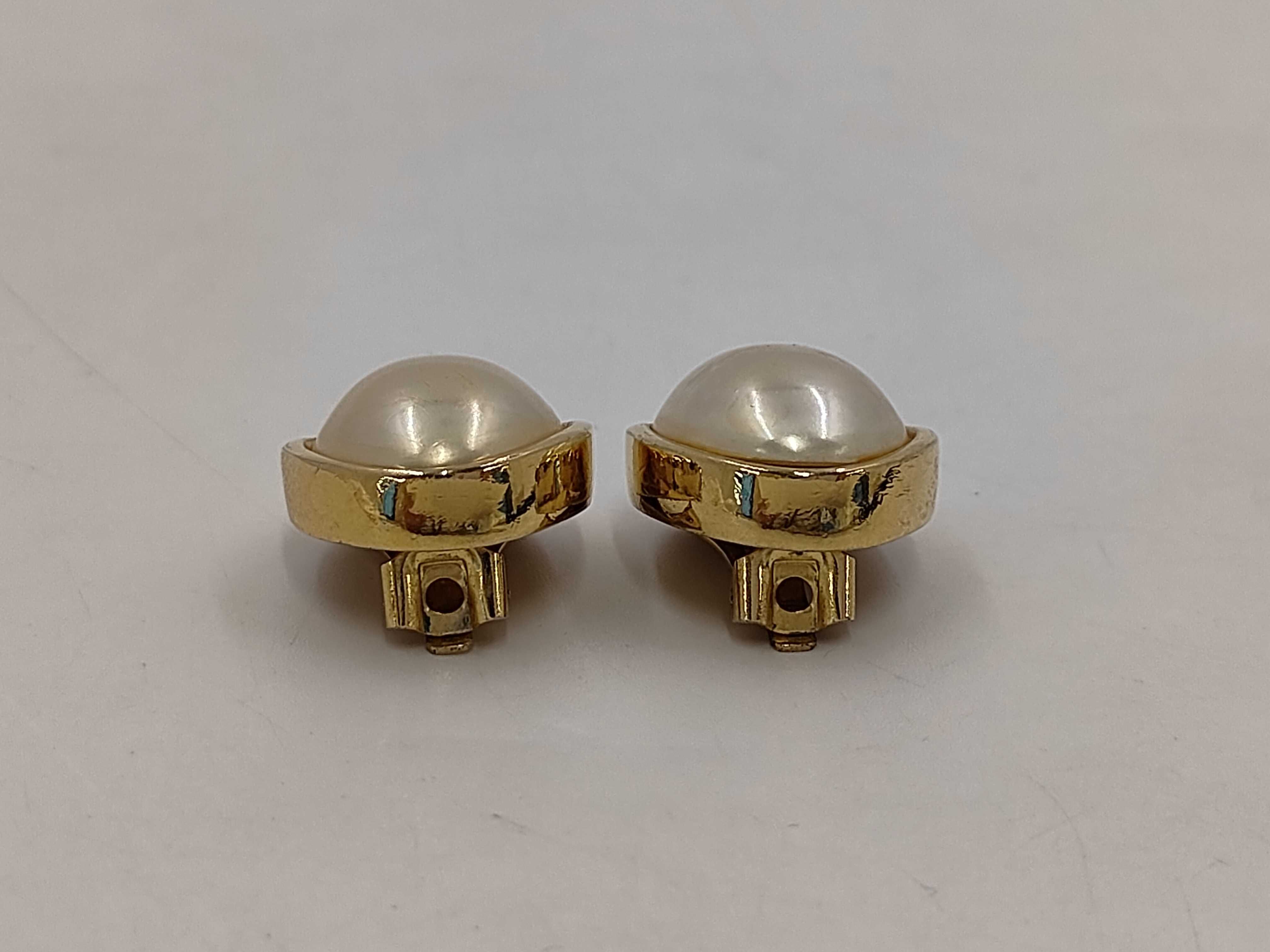 Faux Pearl GP Earrings — view 2
