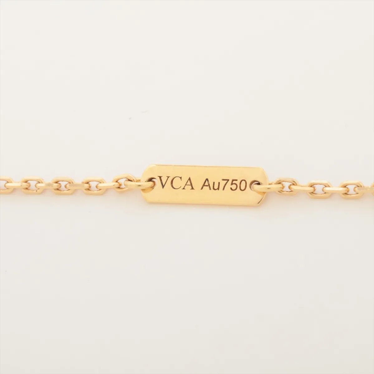 Vintage Alhambra Shell Necklace 750(YG) 5.3g JD824068 Shell — view 4
