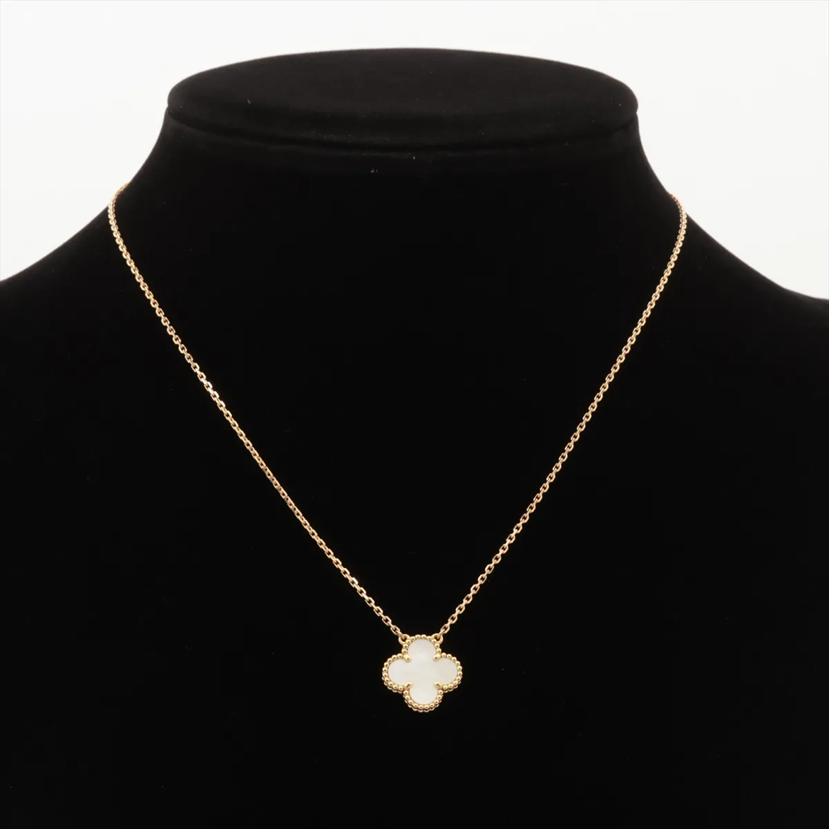 Vintage Alhambra Shell Necklace 750(YG) 5.3g JD824068 Shell — view 5