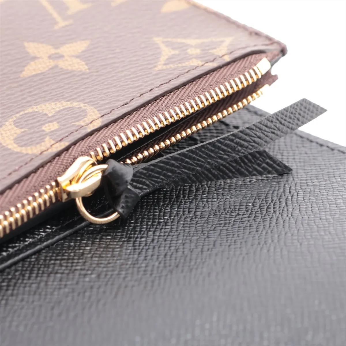 Monogram Reverse Portefeuille Victorine M81557 Black x Brown Compact Wallet (RFID detected) — view 8