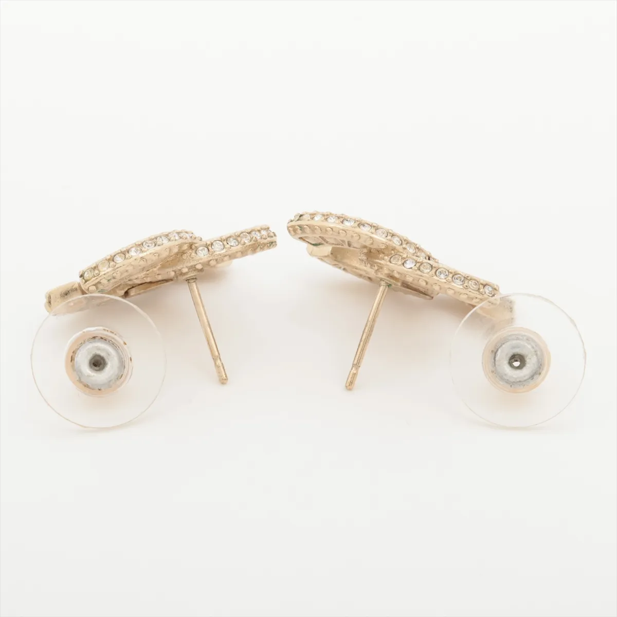 Cocomark A16V Earrings (for both ears) GP x Rhinestone Gold — view 4