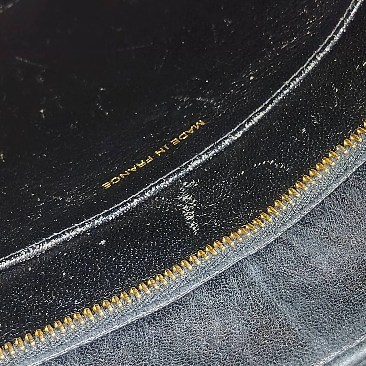 reissue lambskin tote bag, black with gold hardware, serial number unclear, in the 4th range. — view 12