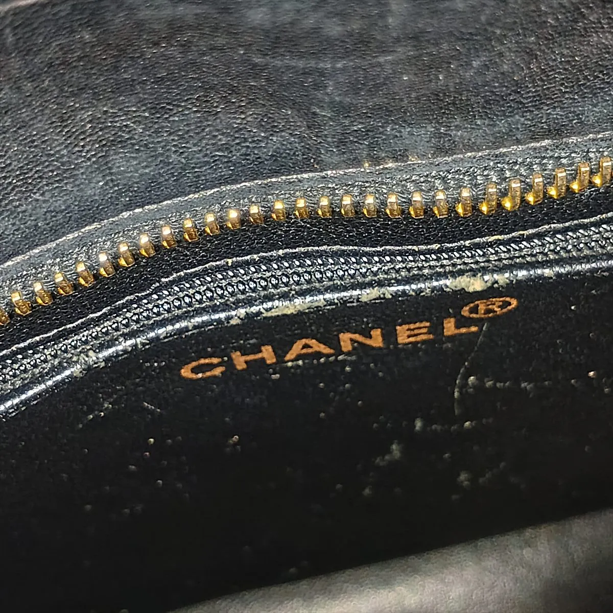 reissue lambskin tote bag, black with gold hardware, serial number unclear, in the 4th range. — view 13