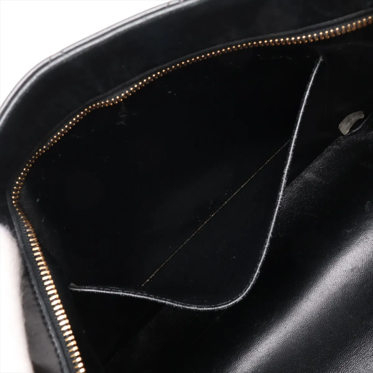 reissue lambskin tote bag, black with gold hardware, serial number unclear, in the 4th range. — view 8