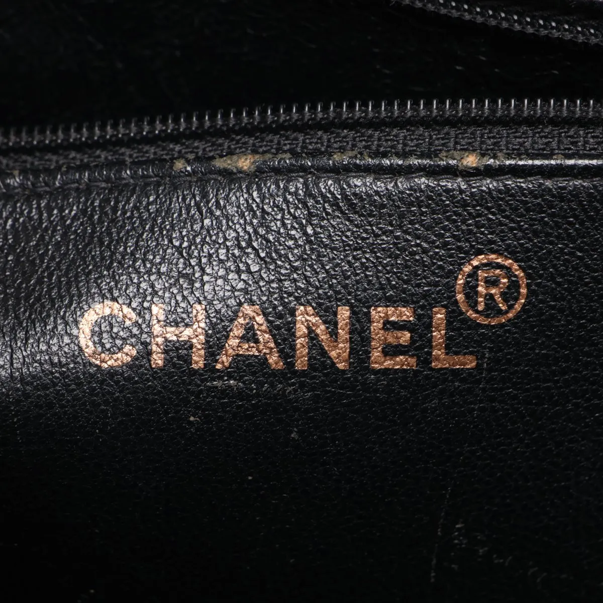 reissue lambskin tote bag, black with gold hardware, serial number unclear, in the 4th range. — view 10