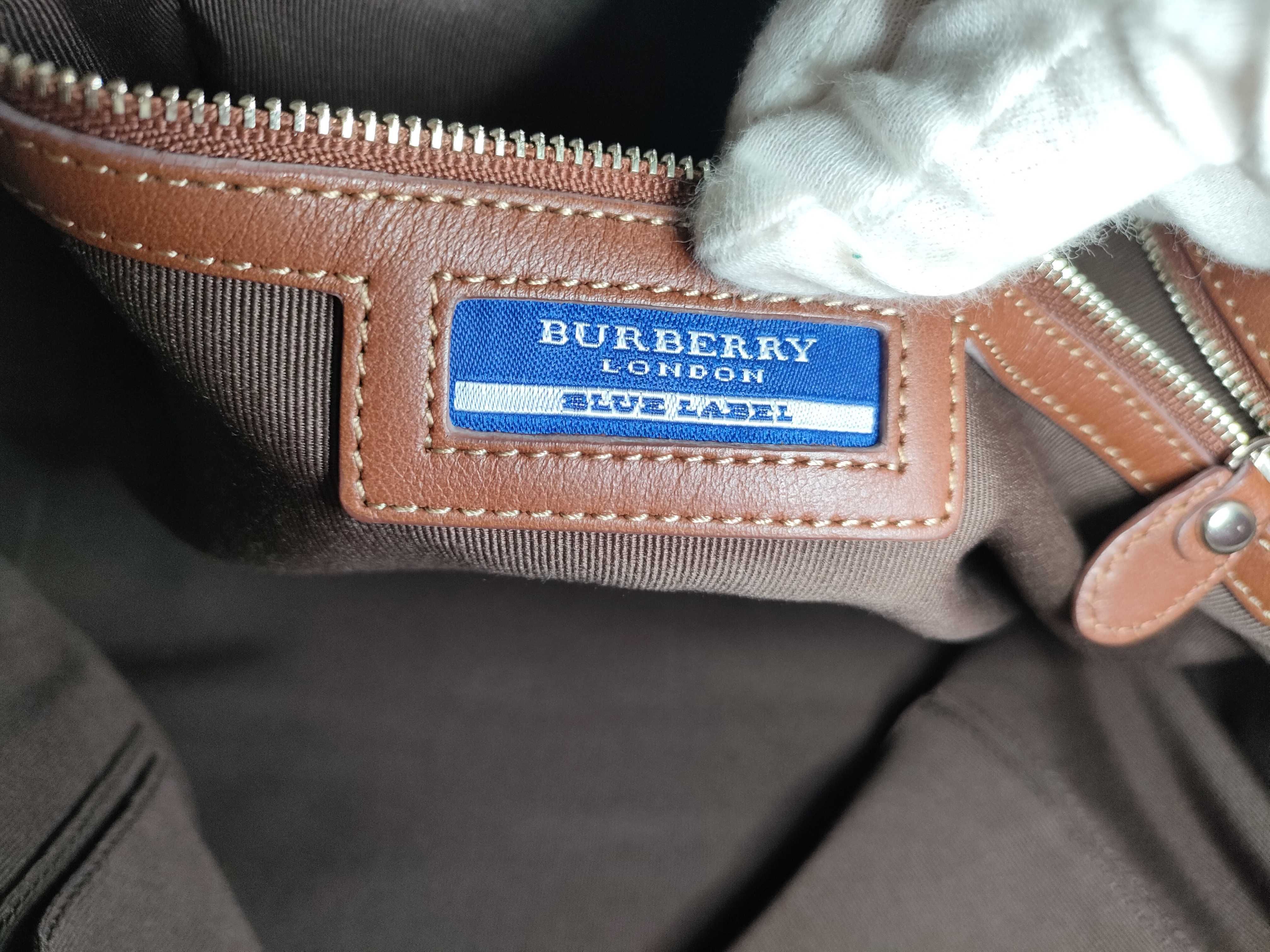 Blue Label Burberry Nova Check Handbag Tote Bag — view 12