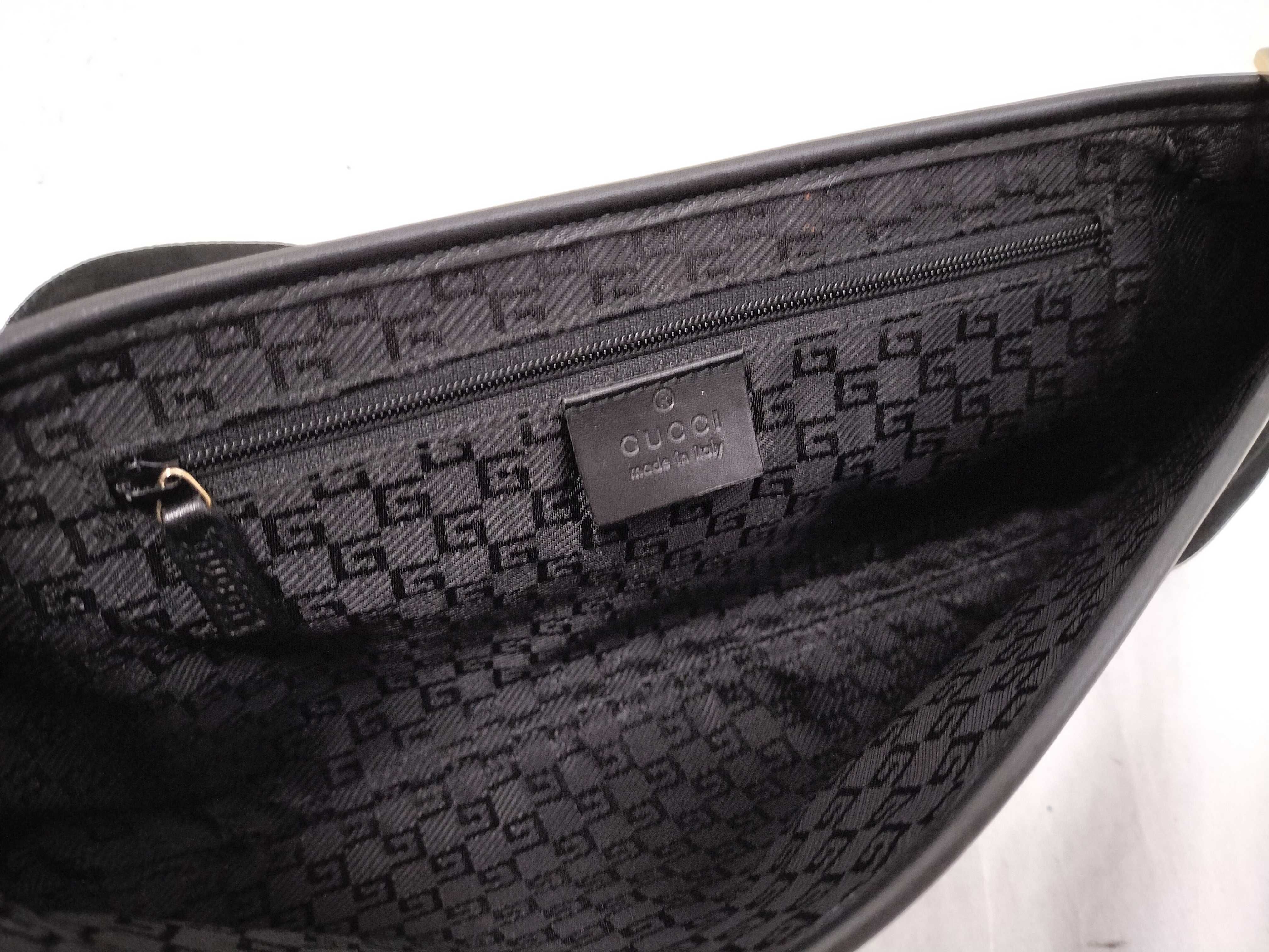 Panther Chain One-Shoulder Bag, Suede Leather, Black Shoulder Bag — view 10