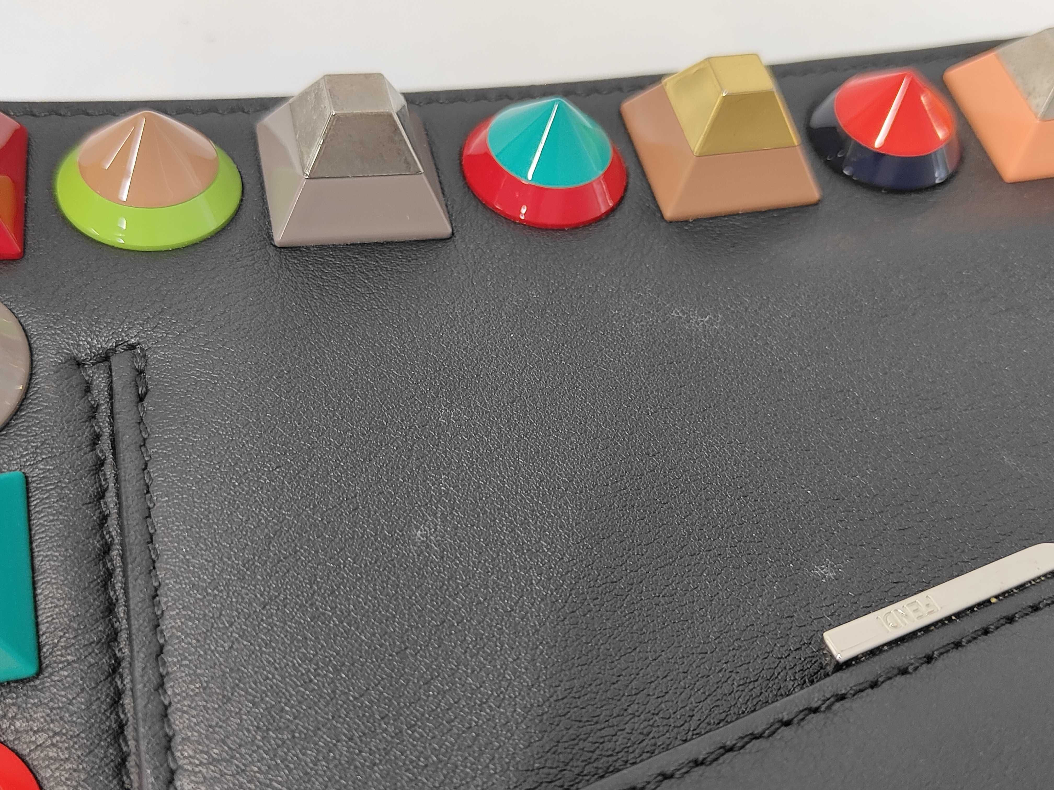 8M0369-9DF Studded Leather Clutch Bag — view 6