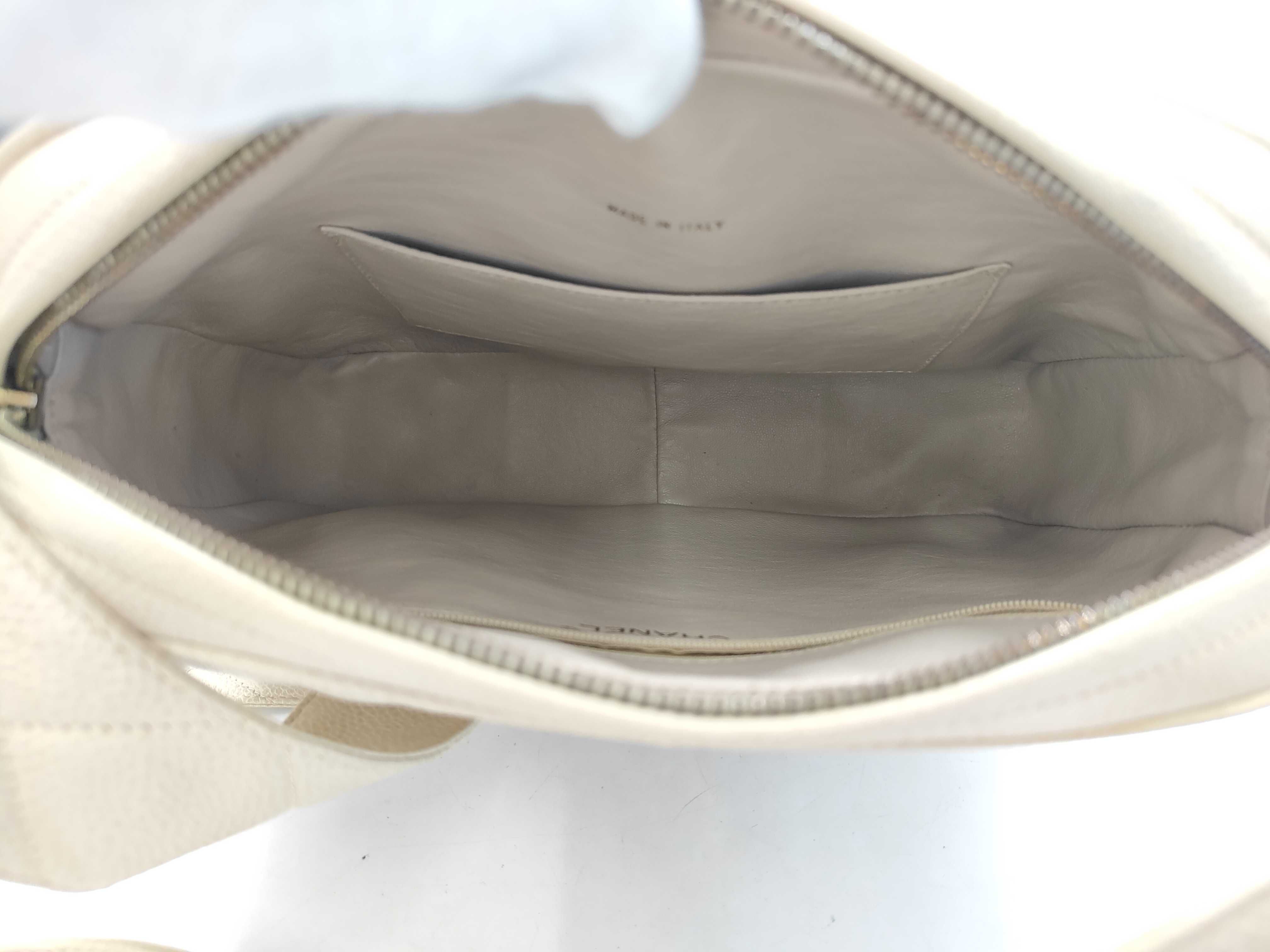 3836610 Matelassé Shoulder Bag, Caviar Leather, Beige — view 10