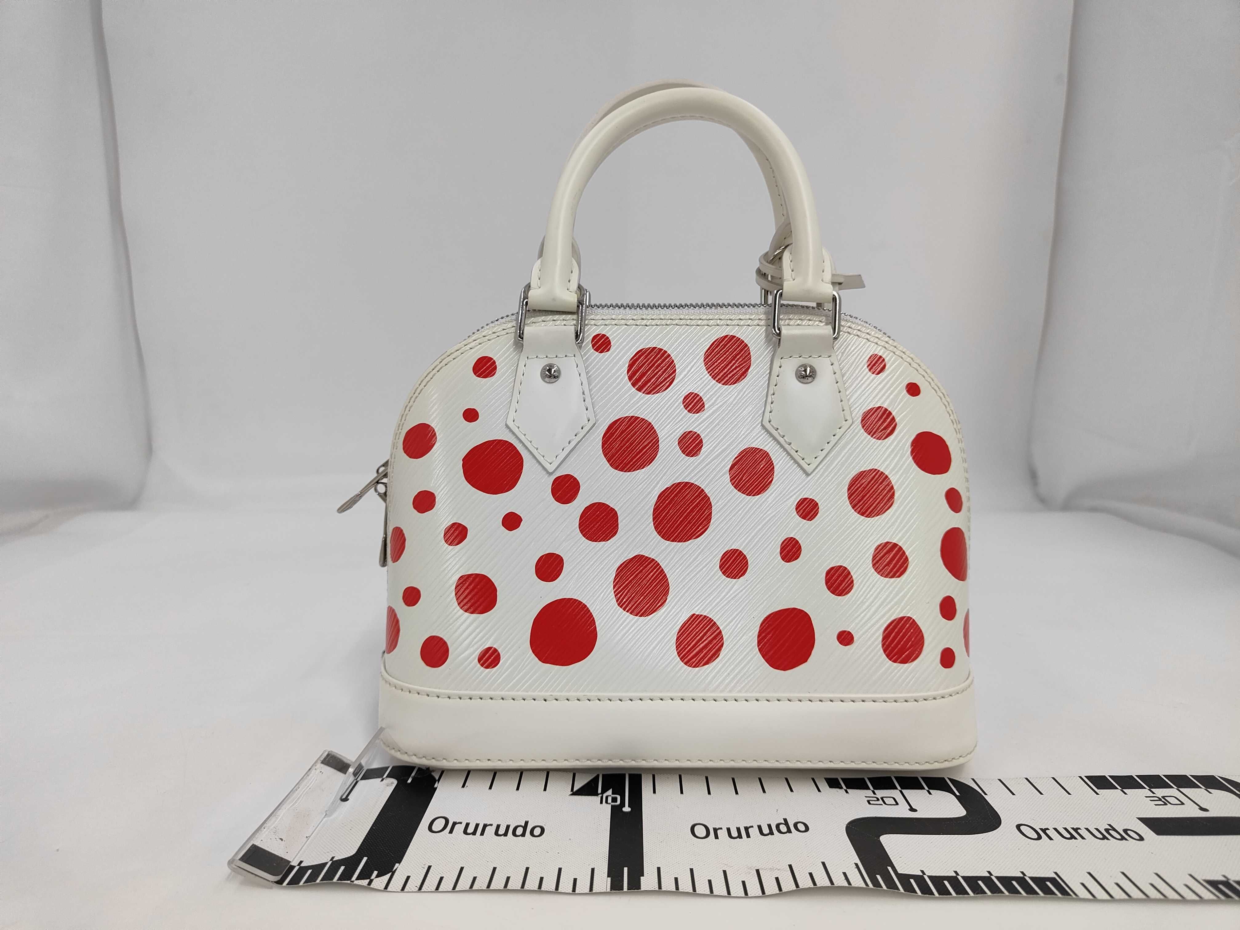LV x YK Alma BB M21712 White x Red Handbag — view 2