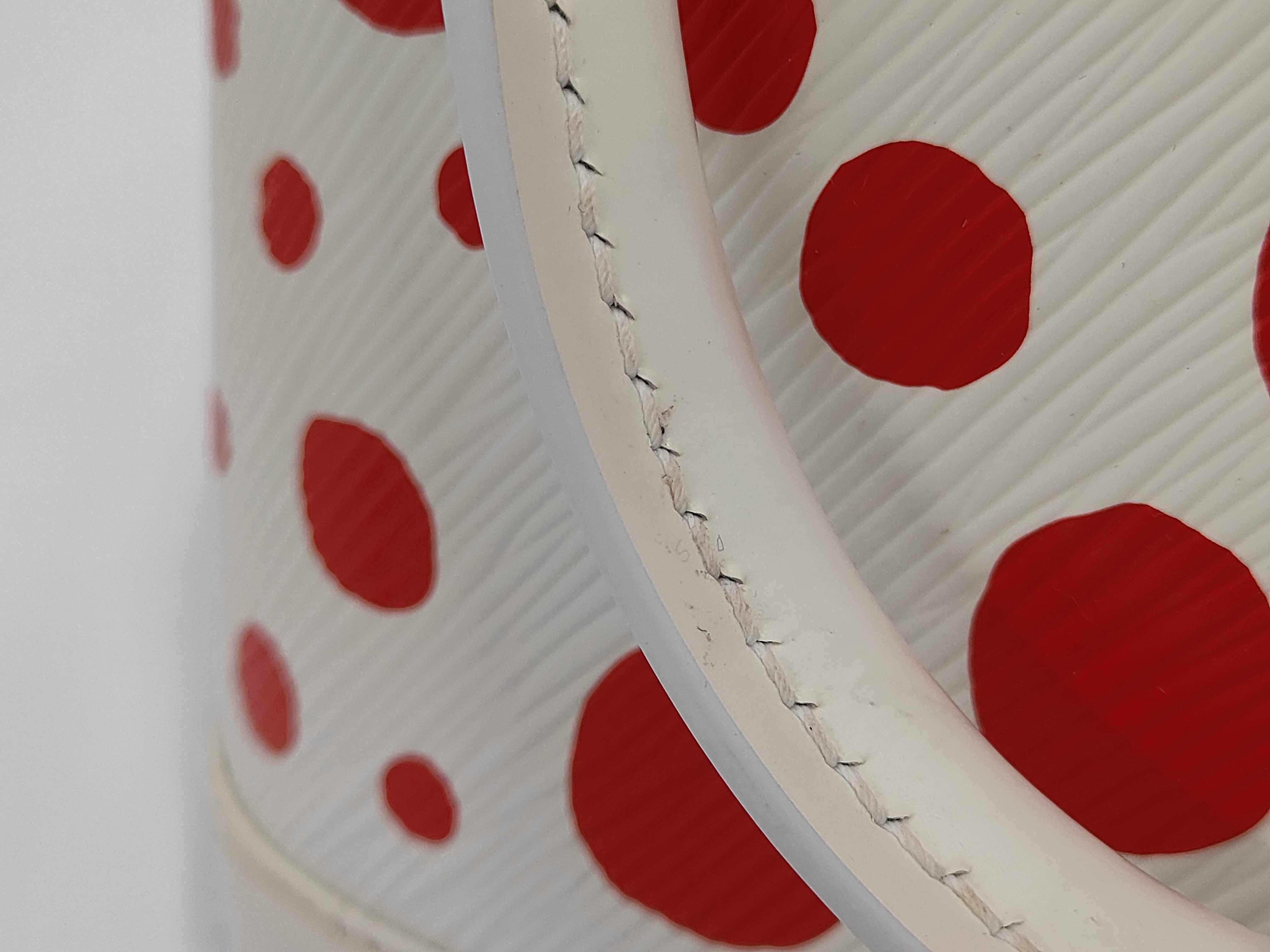 LV x YK Alma BB M21712 White x Red Handbag — view 11
